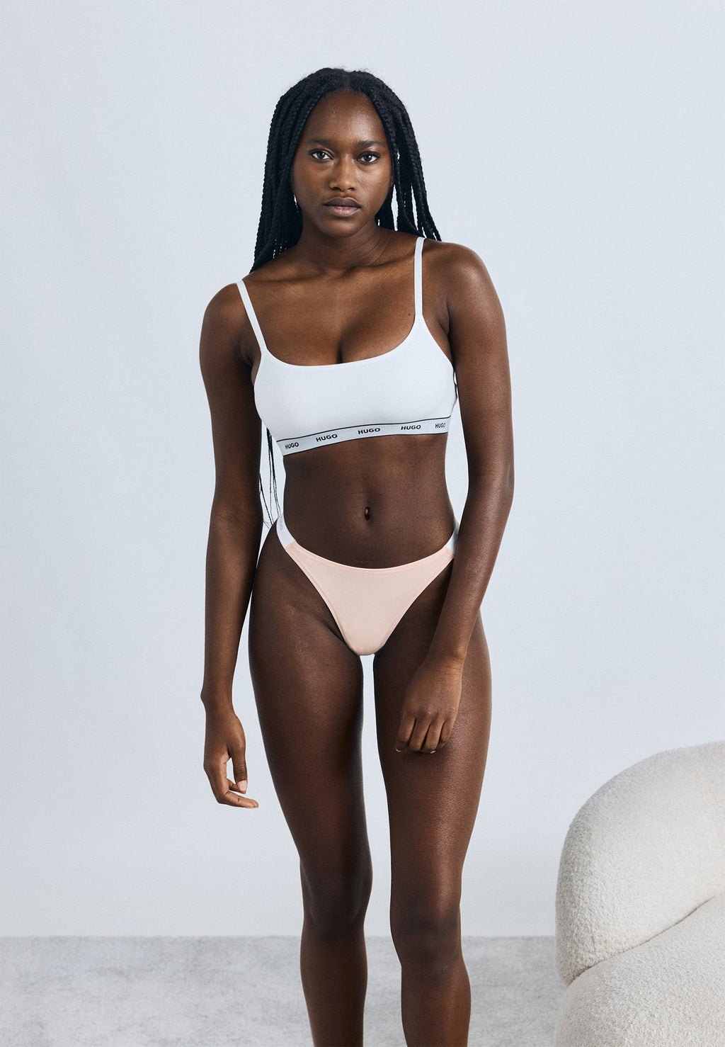 String - light pastel pink