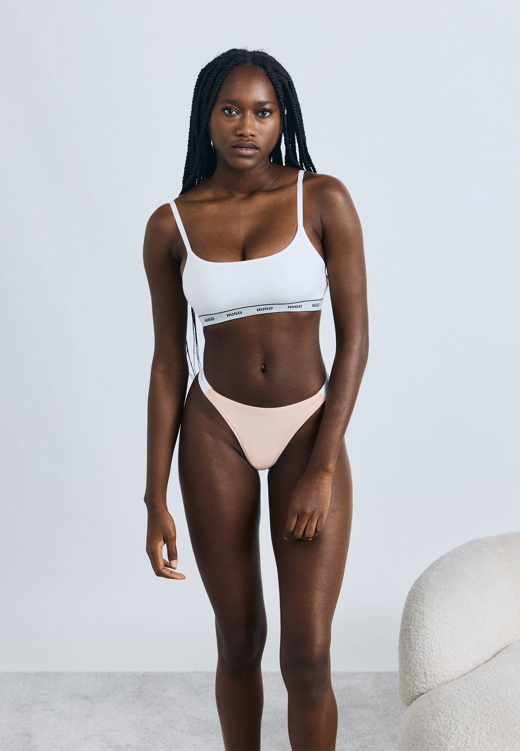 String - light pastel pink
