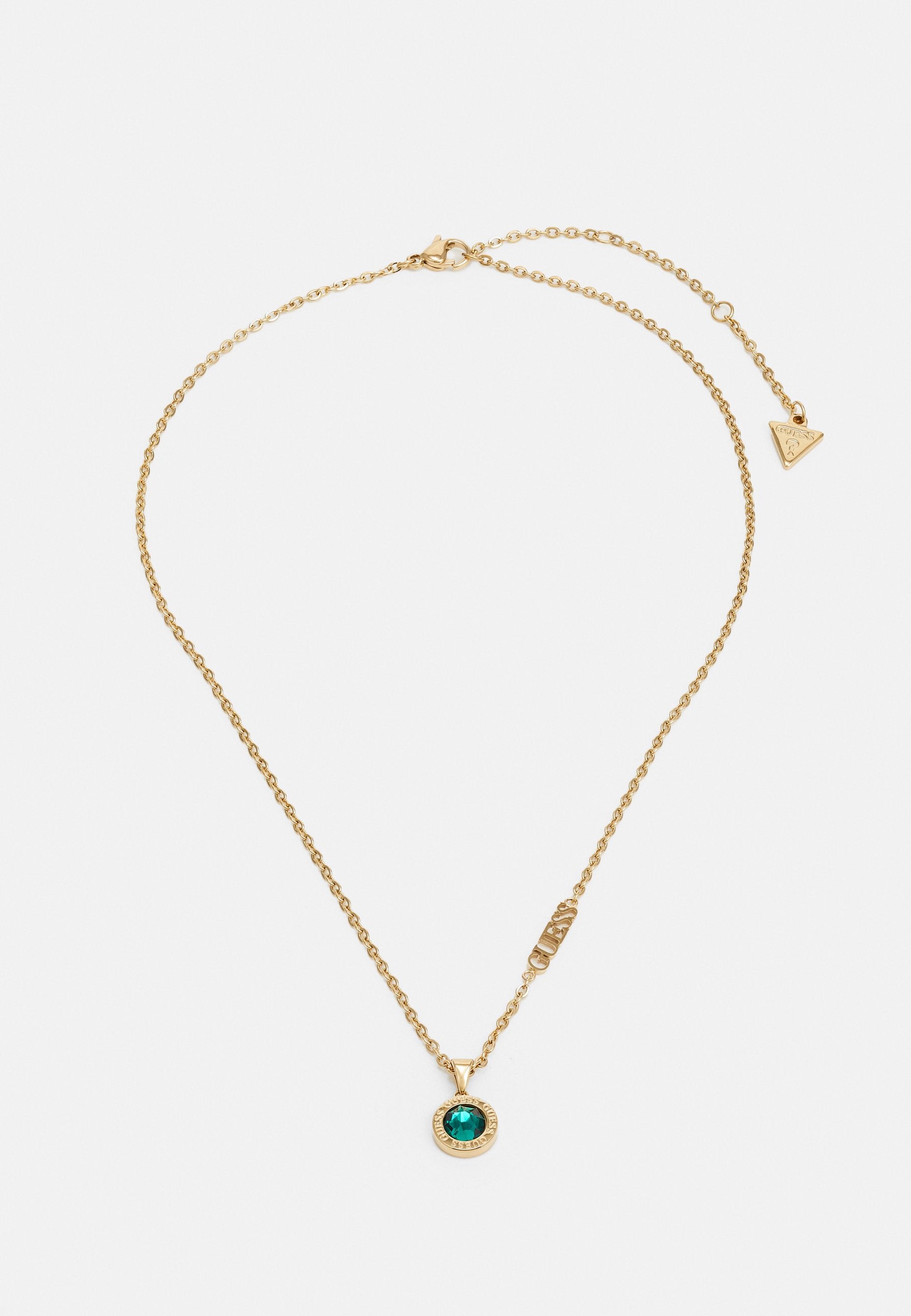 COLOR MY DAY - Collier - couleur or jaune/émeraude