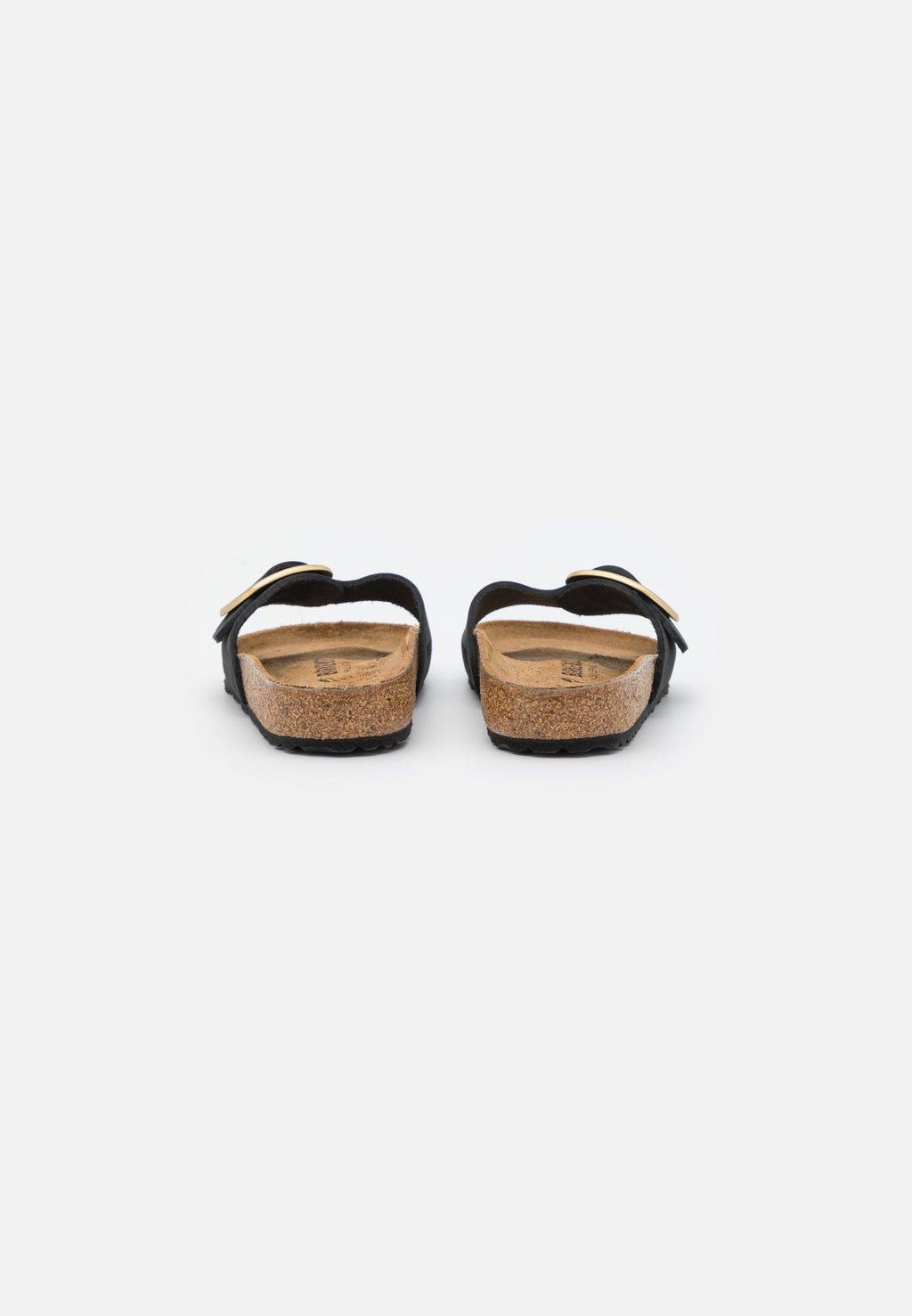 MADRID BIG BUCKLE NARROW - Sandals - black