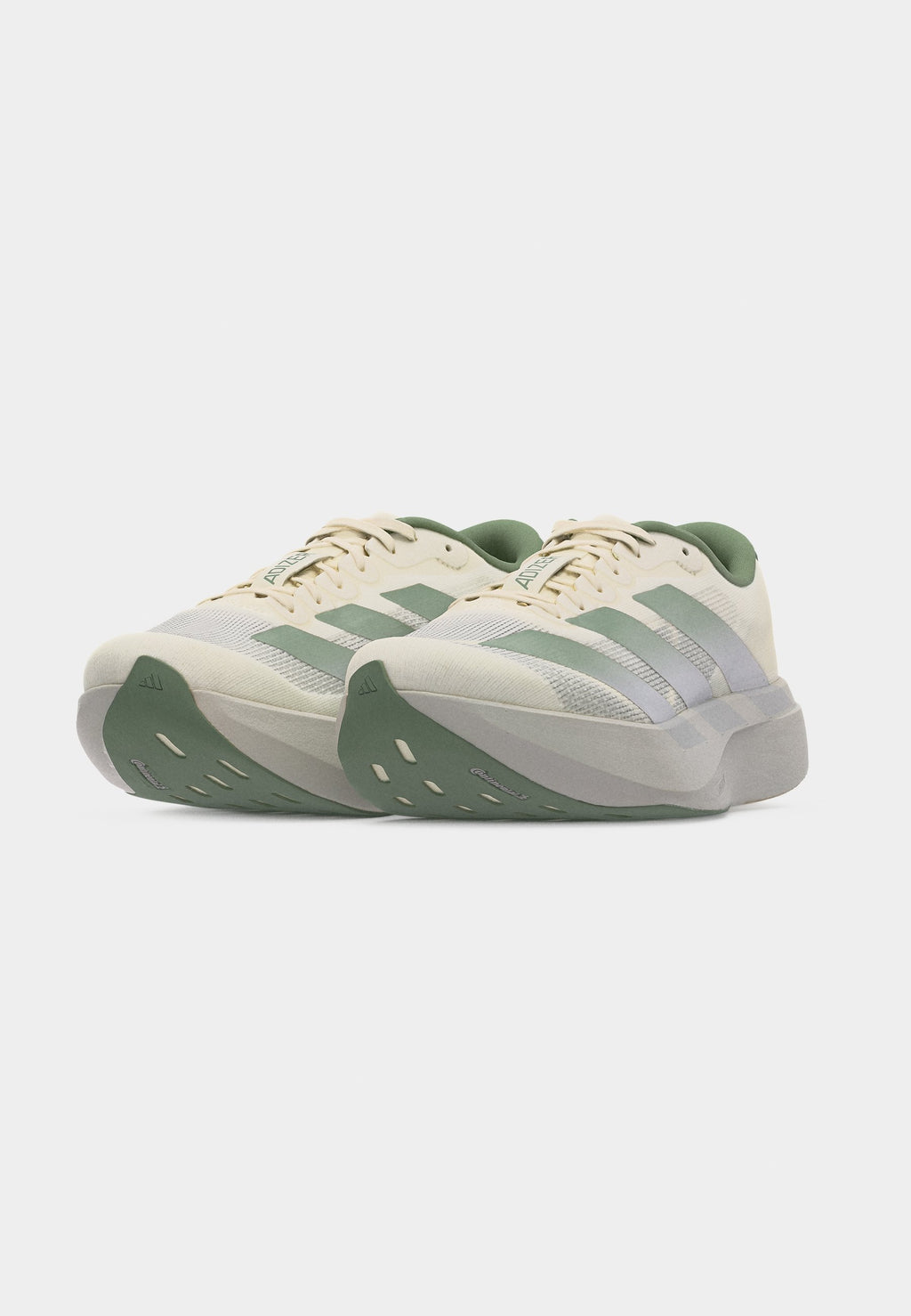 ADIZERO EVO SL M - Trainers - off white/silver-coloured green/grey one