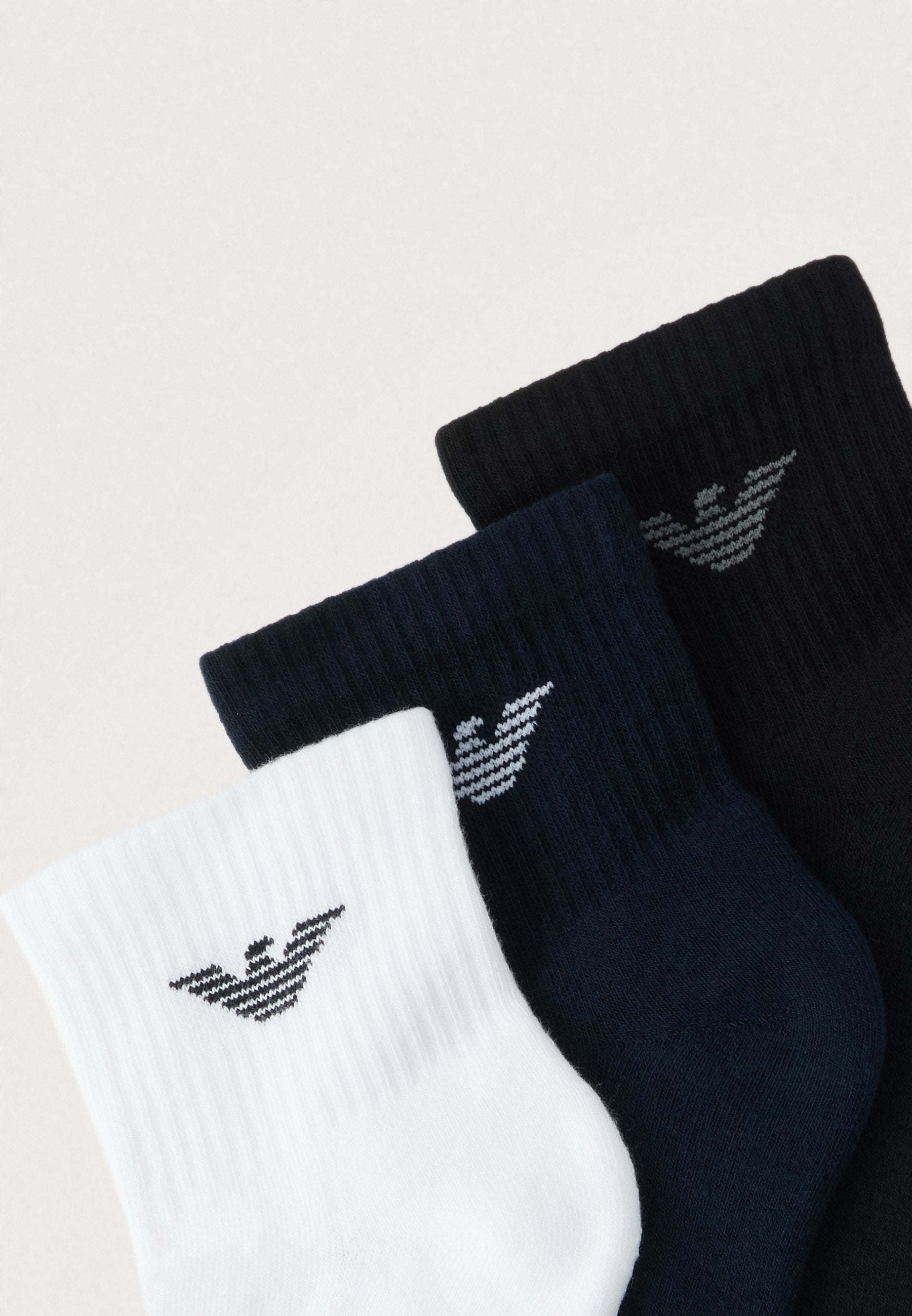 ANKLE SOCKS 3 PACK - Socks - white/black/marine