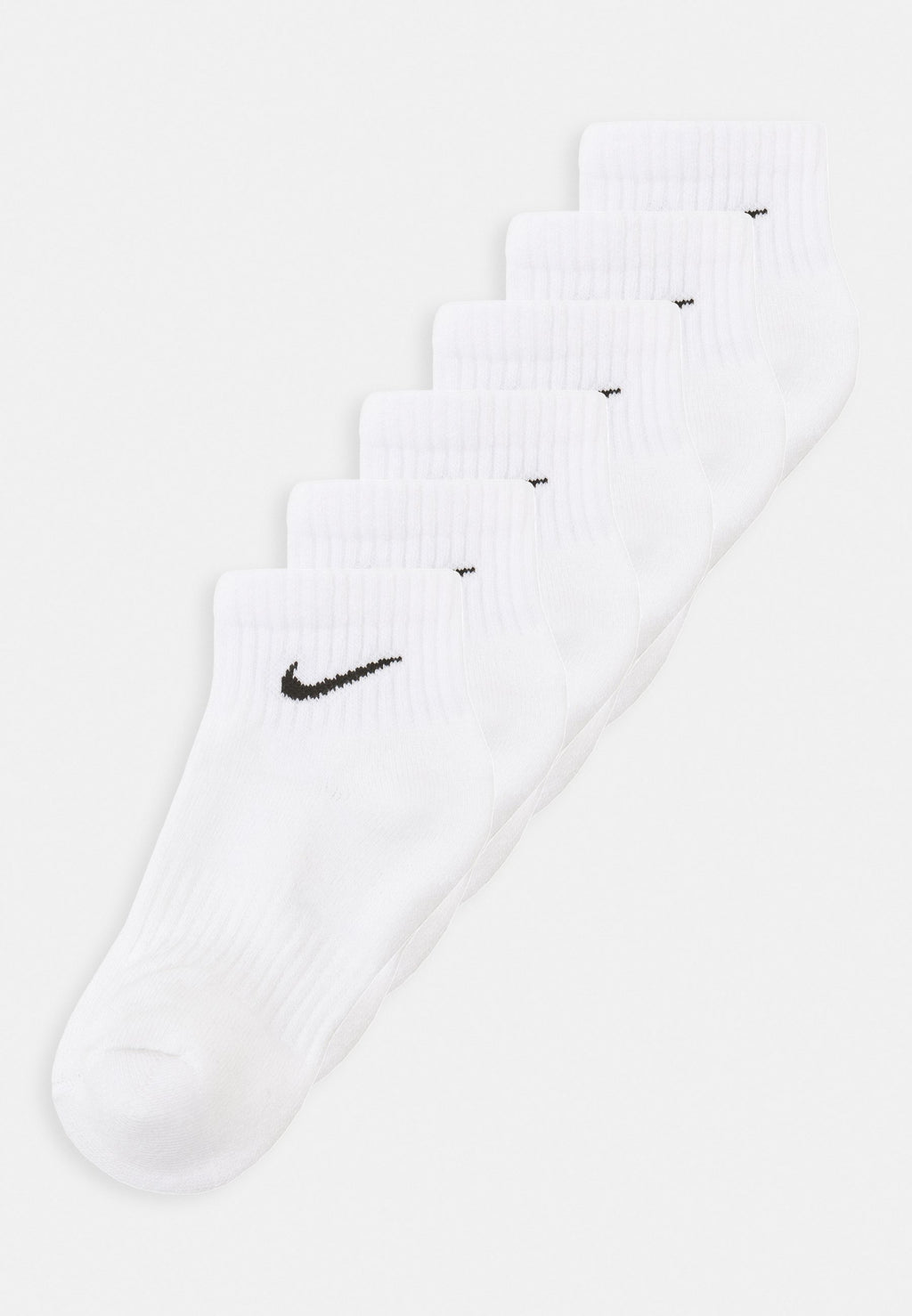 EVERYDAY CUSH ANKLE 6 PACK UNISEX - Sports socks - white/black