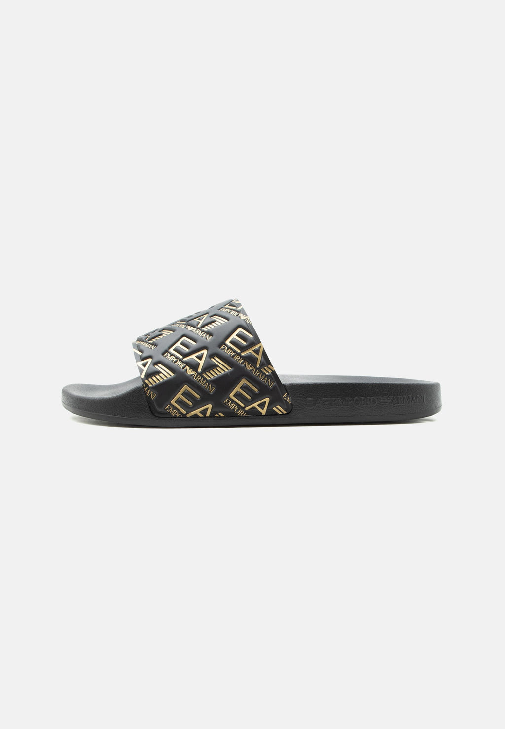 VISIBILITY SLIPPER UNISEX - Pool slides - black/gold-coloured