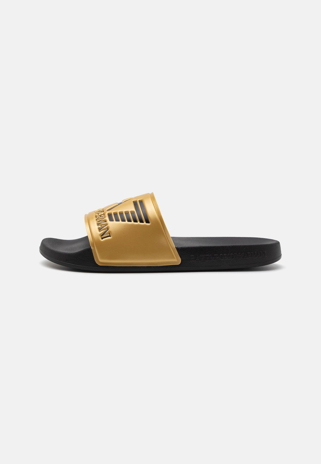 UNISEX - Pool slides - shiny gold/black