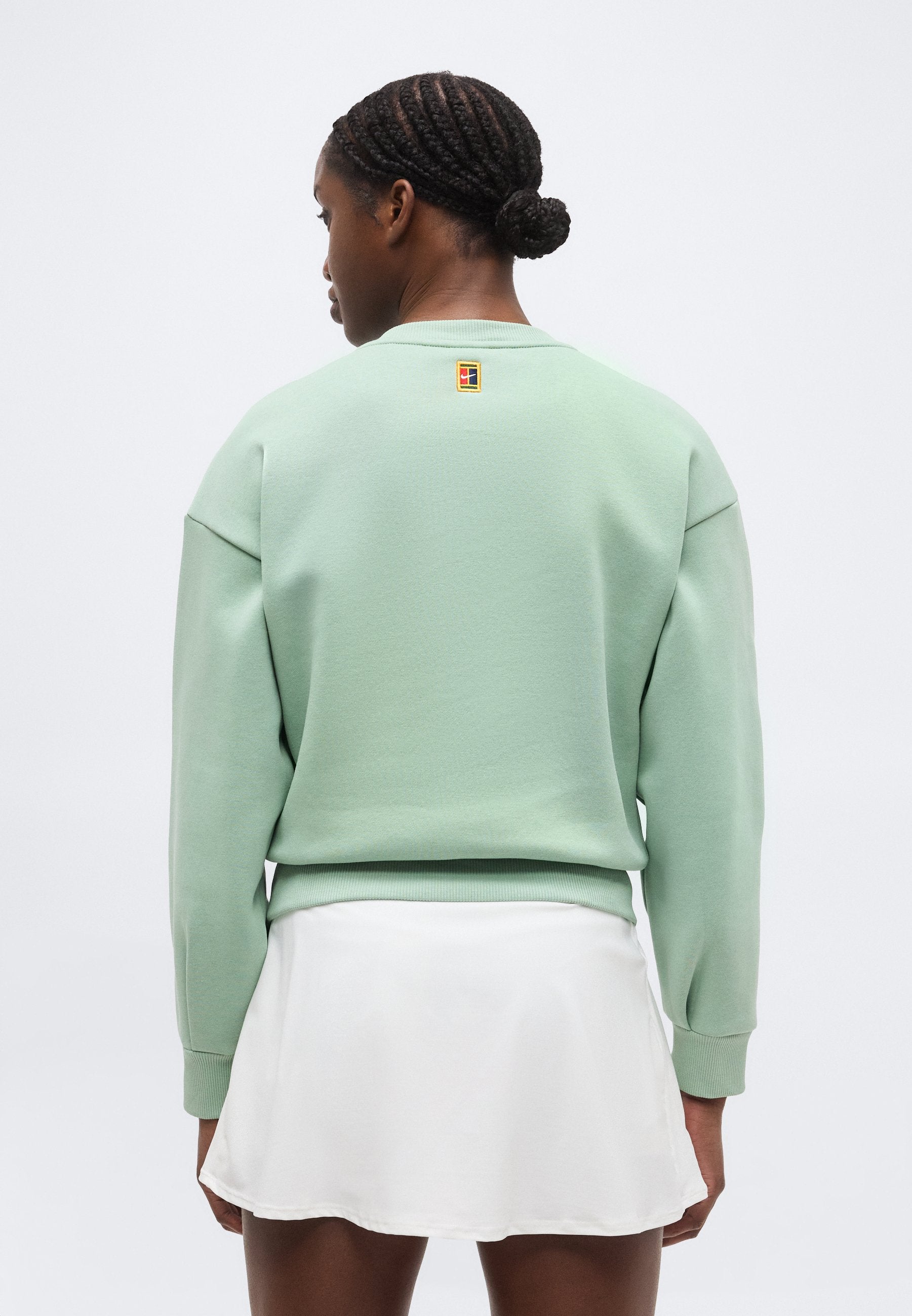 NIKECOURT - Sweatshirt - steam/barely green