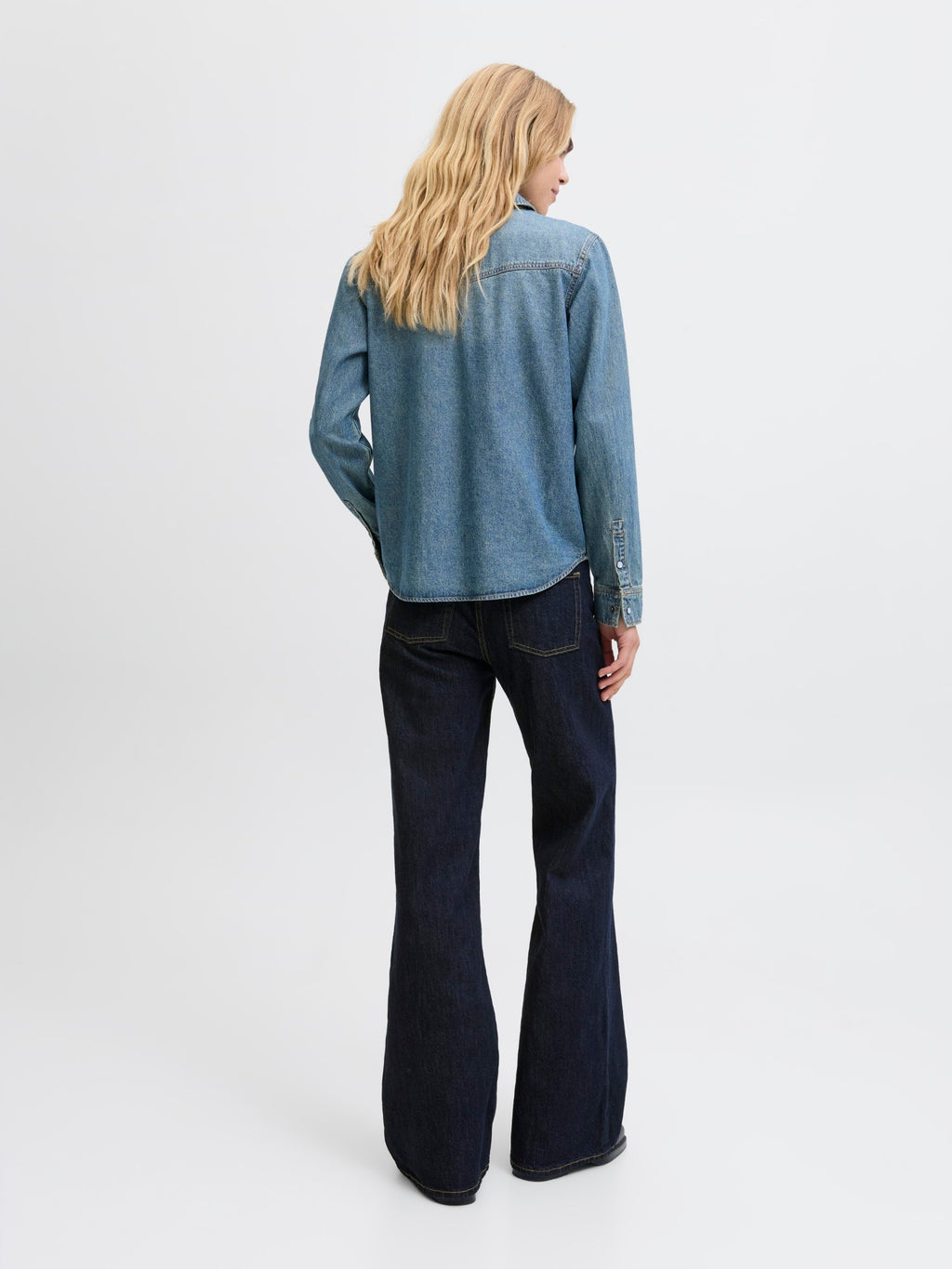 Flared fit JXROME MW JEANS C248 DNM NOOS - Flared Jeans - dark blue denim