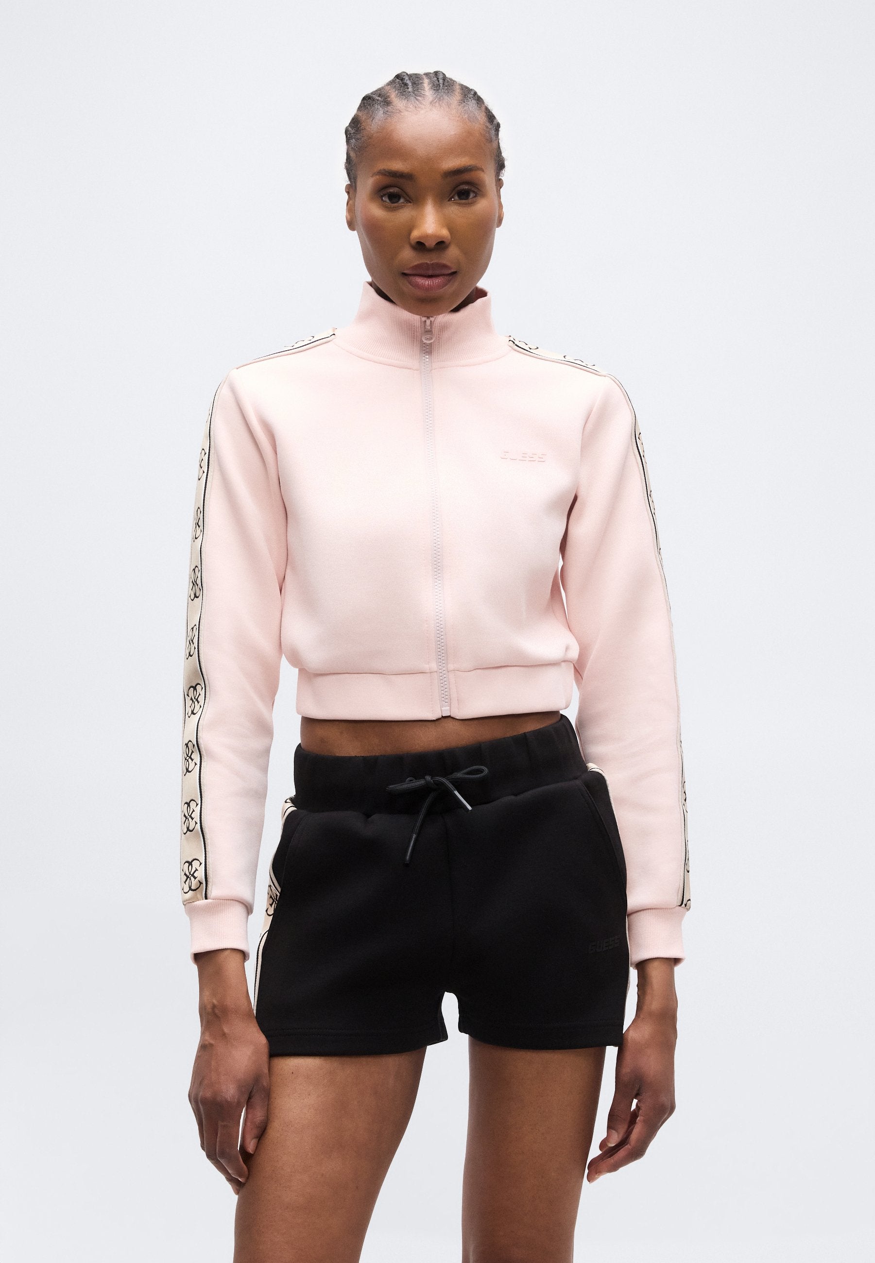 CROP BRITNEY ZIPPÉ NOUVEAU - Sweat zippé - serenade rose