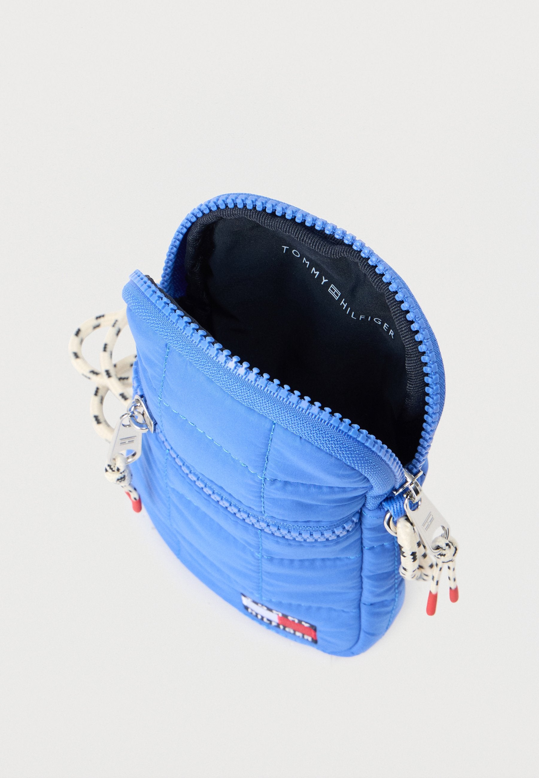 KIDS' WAVY FLAG QUILTED PHONE POUCH - Cross body bag - empire blue