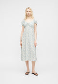 TIE PUFF MAXI - Day dress - blue
