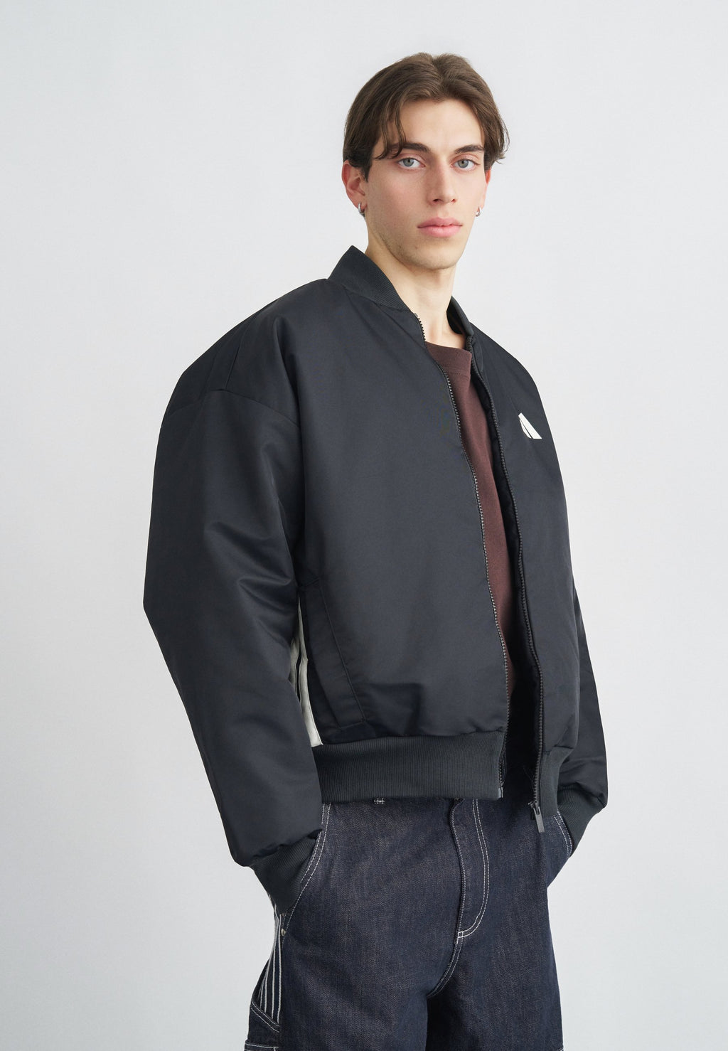 STADIUM - Bomber Jacket - black/off-white