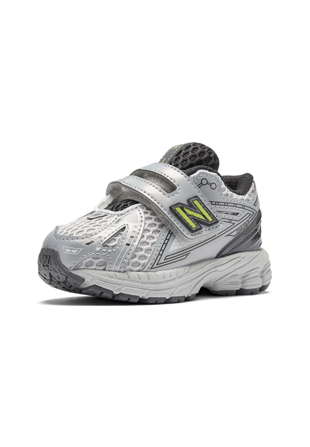 Baby shoes - black metallic / alkaline green