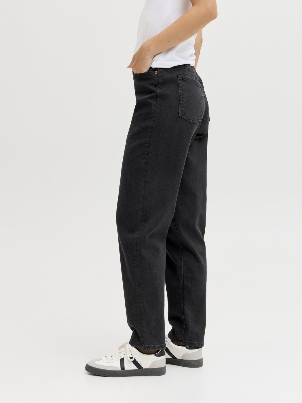 Mom fit JXLISBON HW C4143 JEANS DNM NOOS - Mom Jeans - black denim