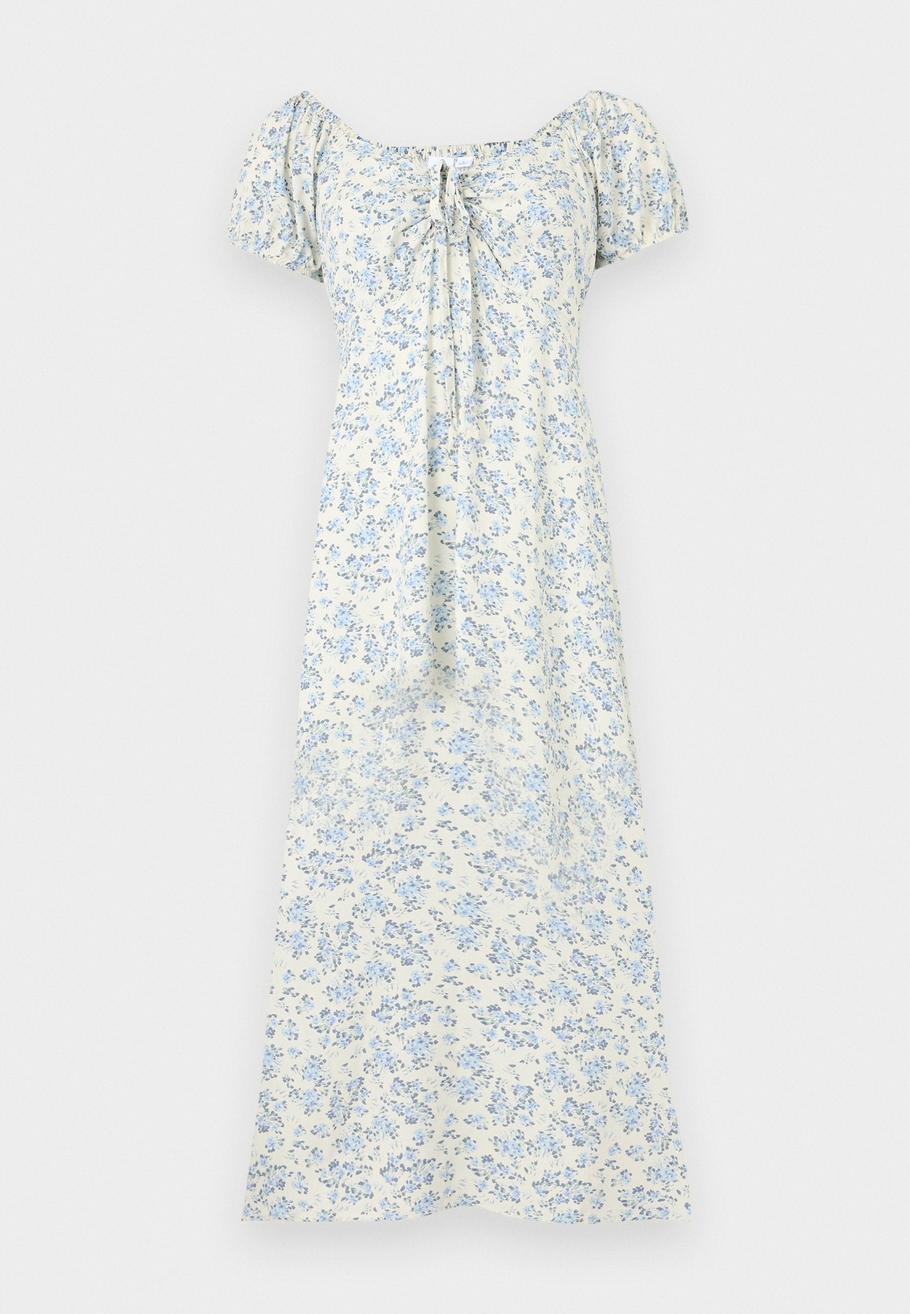 TIE PUFF MAXI - Day dress - blue