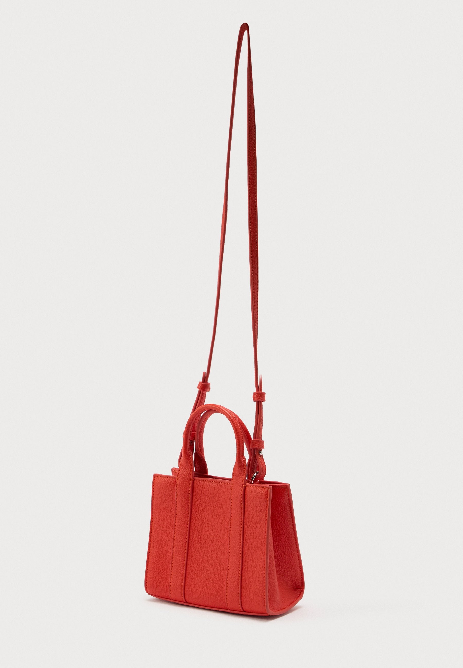SQUARE - Handbag - grapefruit
