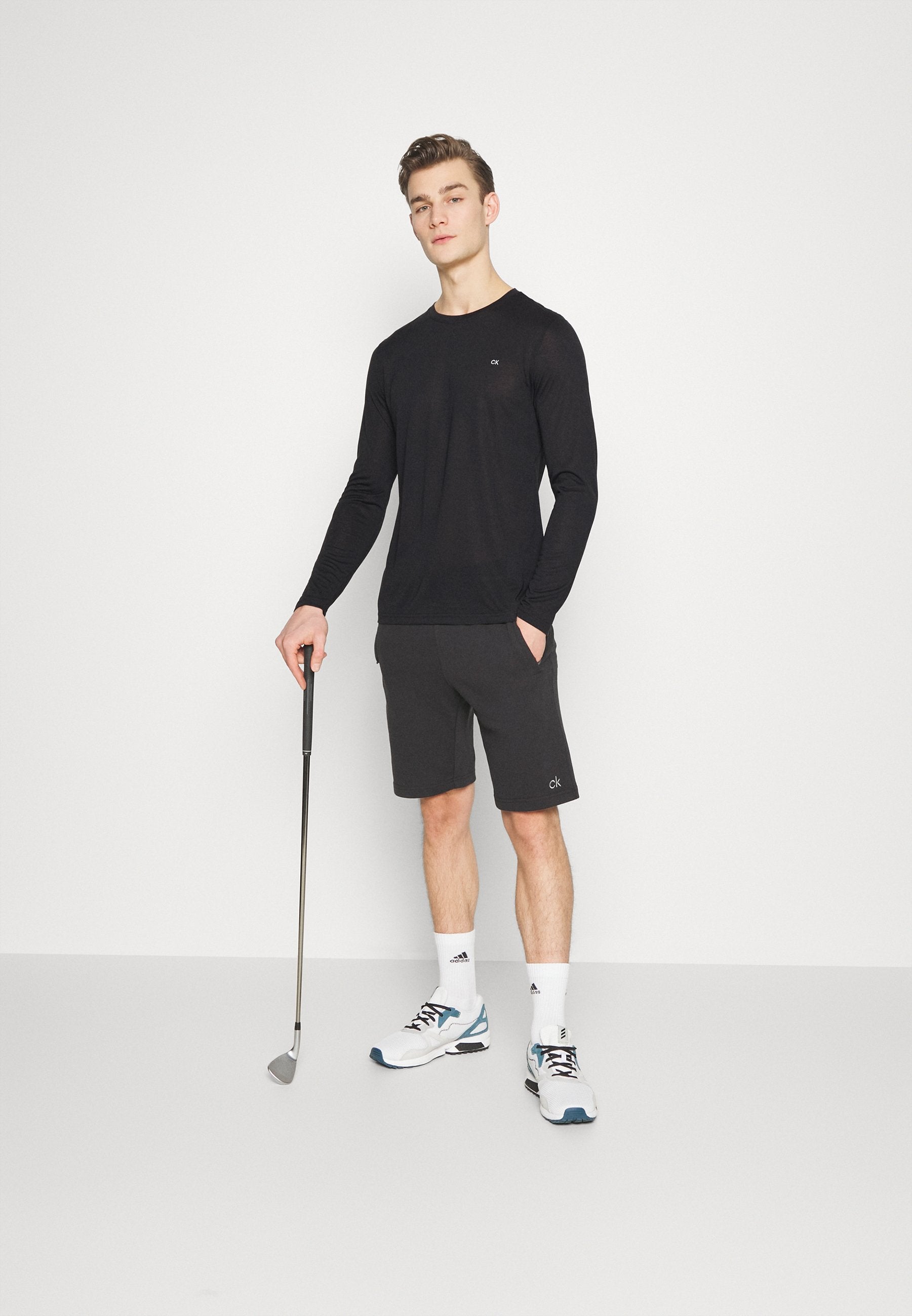 ASSORTED LONG SLEEVE 3 PACK - Long sleeved top - black/navy/silver
