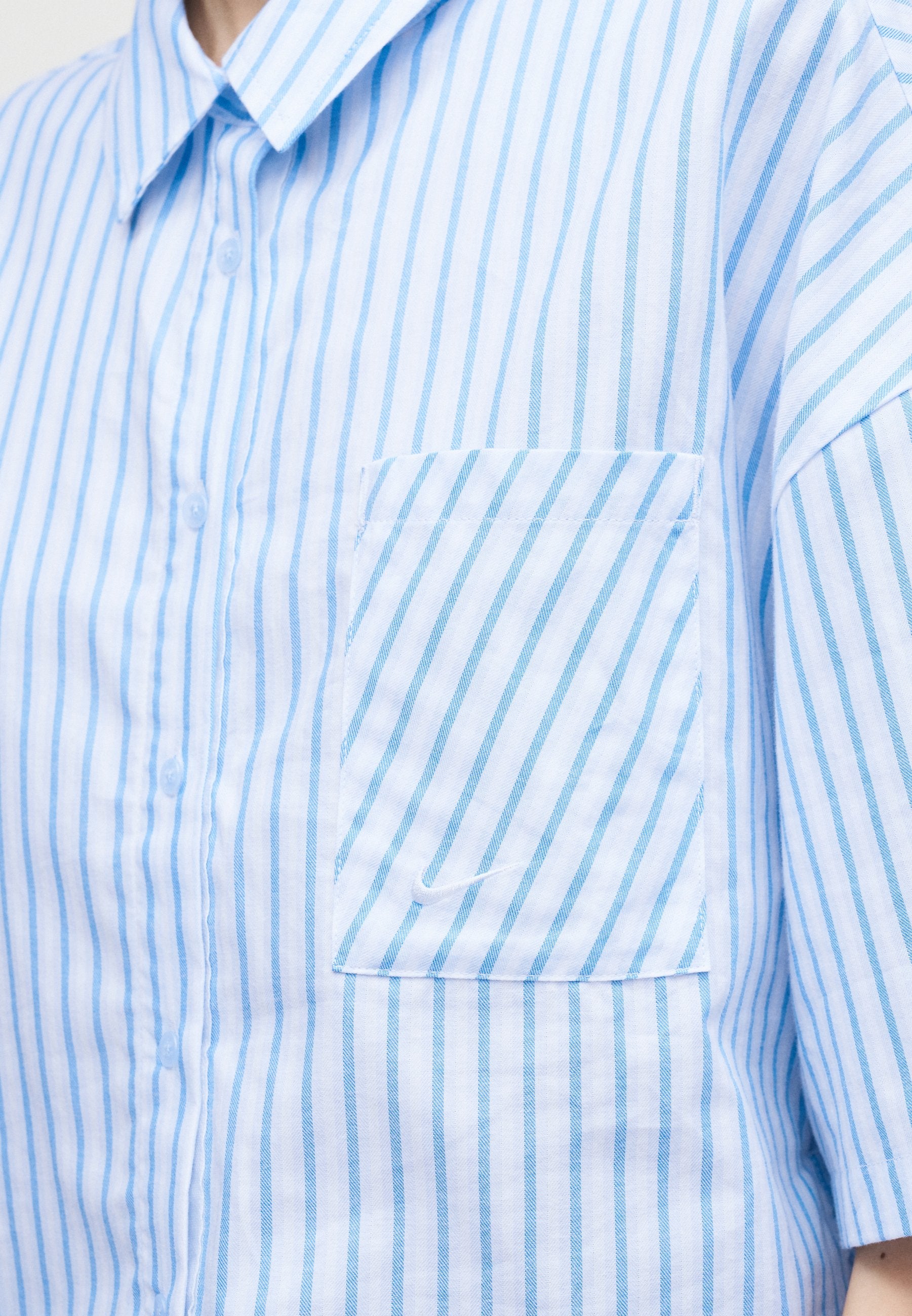 Button-down blouse - light blue