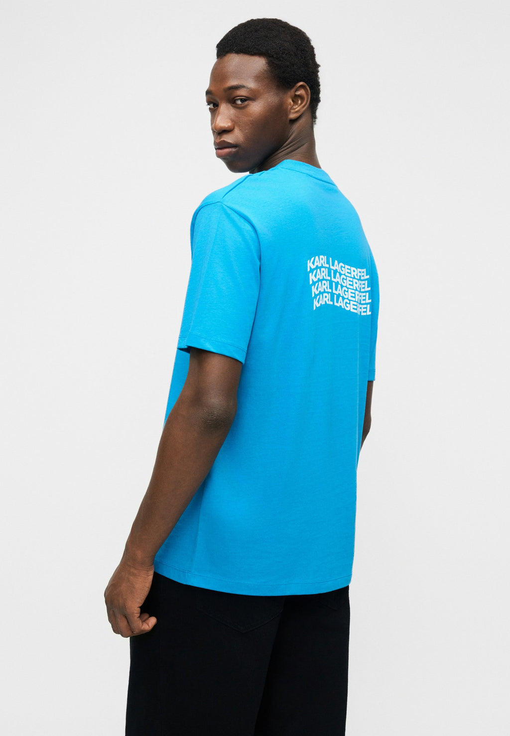 CREWNECK - Print T-shirt - cornflower