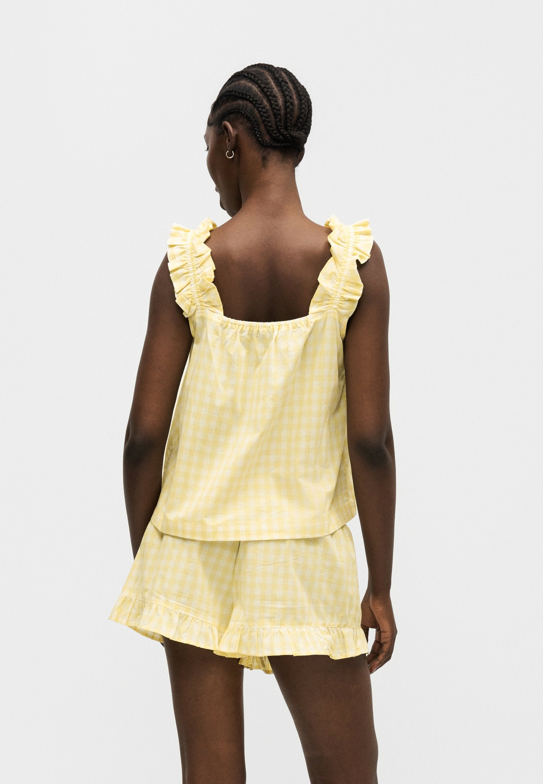 FASHION RUFFLE TANK - Pyjama top - yellow