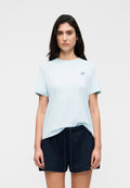 TEE-SHIRT RAS DU COU EN JERSEY BRODÉ AVEC LOGO - T-shirt basique - keepsake blue