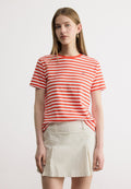 STRIPED SHIELD - Print T-shirt - perfect red