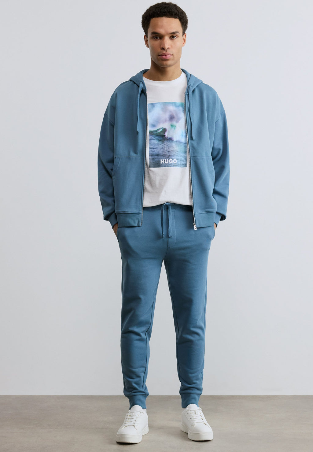 DAYOTE - Tracksuit bottoms - open blue