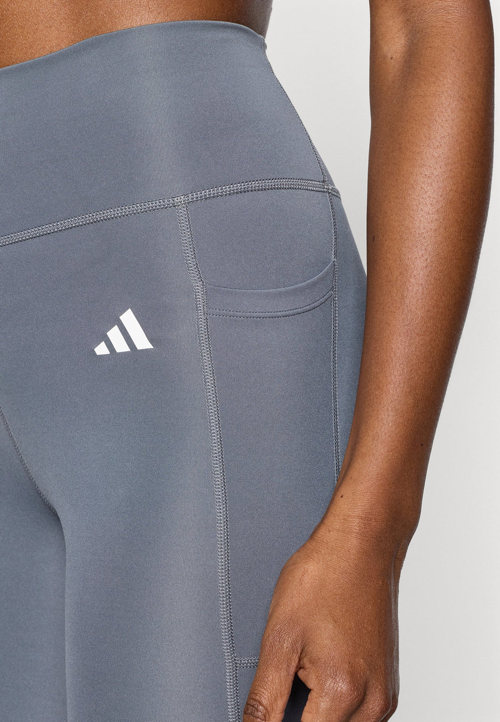 ADIDAS OPTIME ESSENTIALS STASH 3/4 - 3/4 sports trousers - dark grey