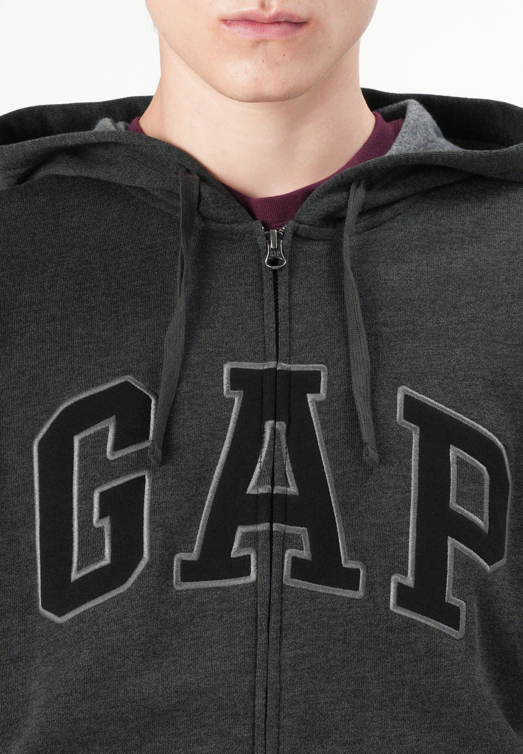 HERITAGE LOGO - Zip-up sweatshirt - new charcoal grey