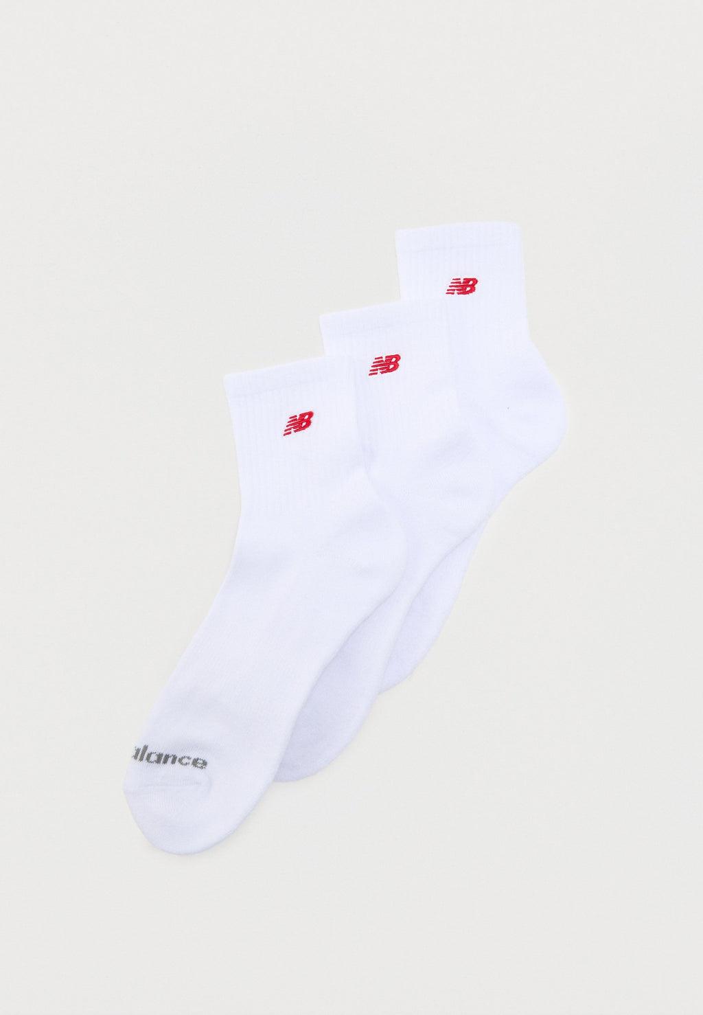 جوارب PATCH LOGO ANKLE UNISEX - أبيض - عبوة 3