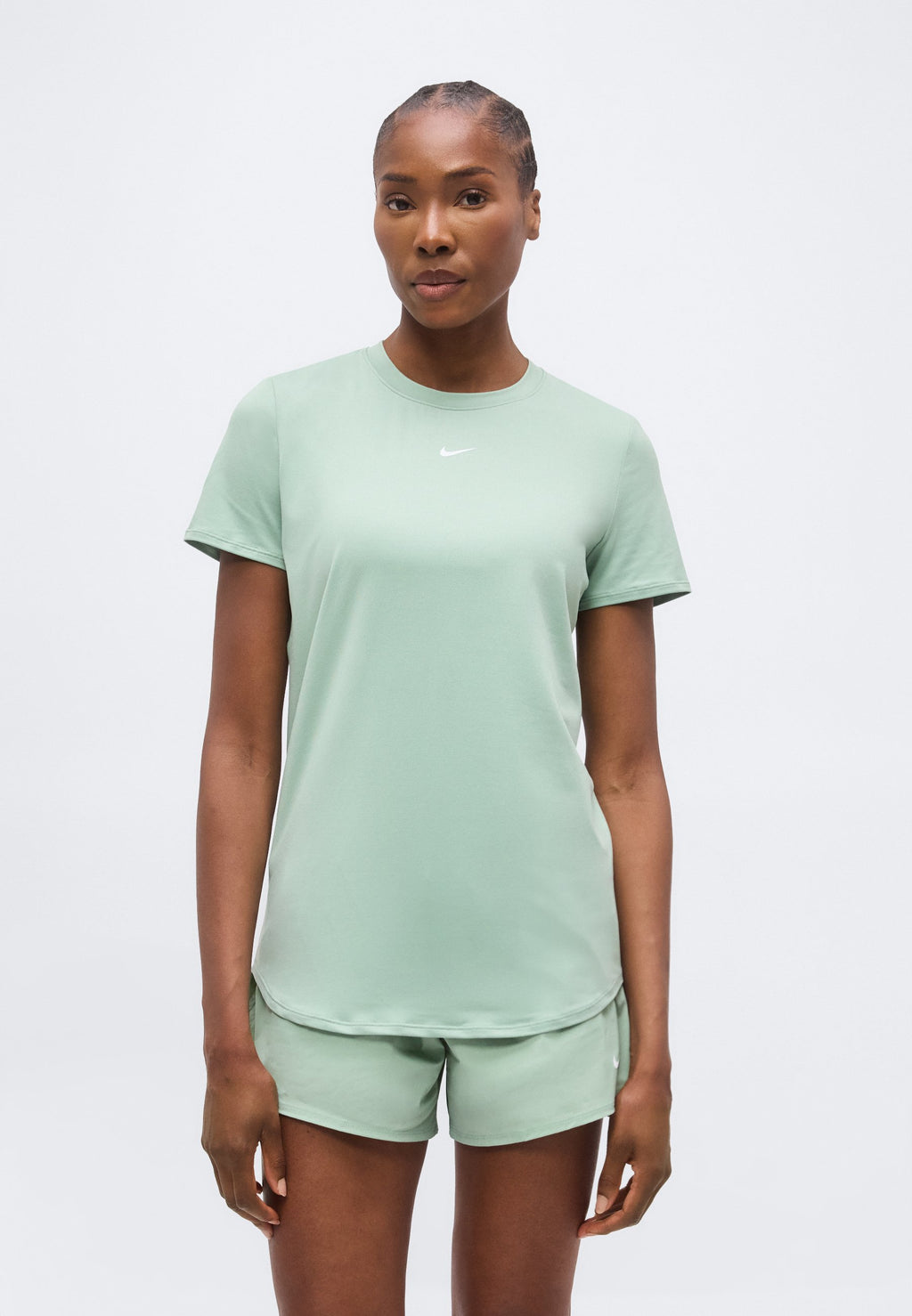 ONE - Sports T-shirt - steam/white