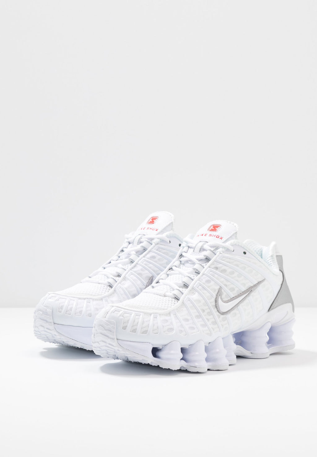 SHOX TL - Trainers - white/metallic silver/max orange