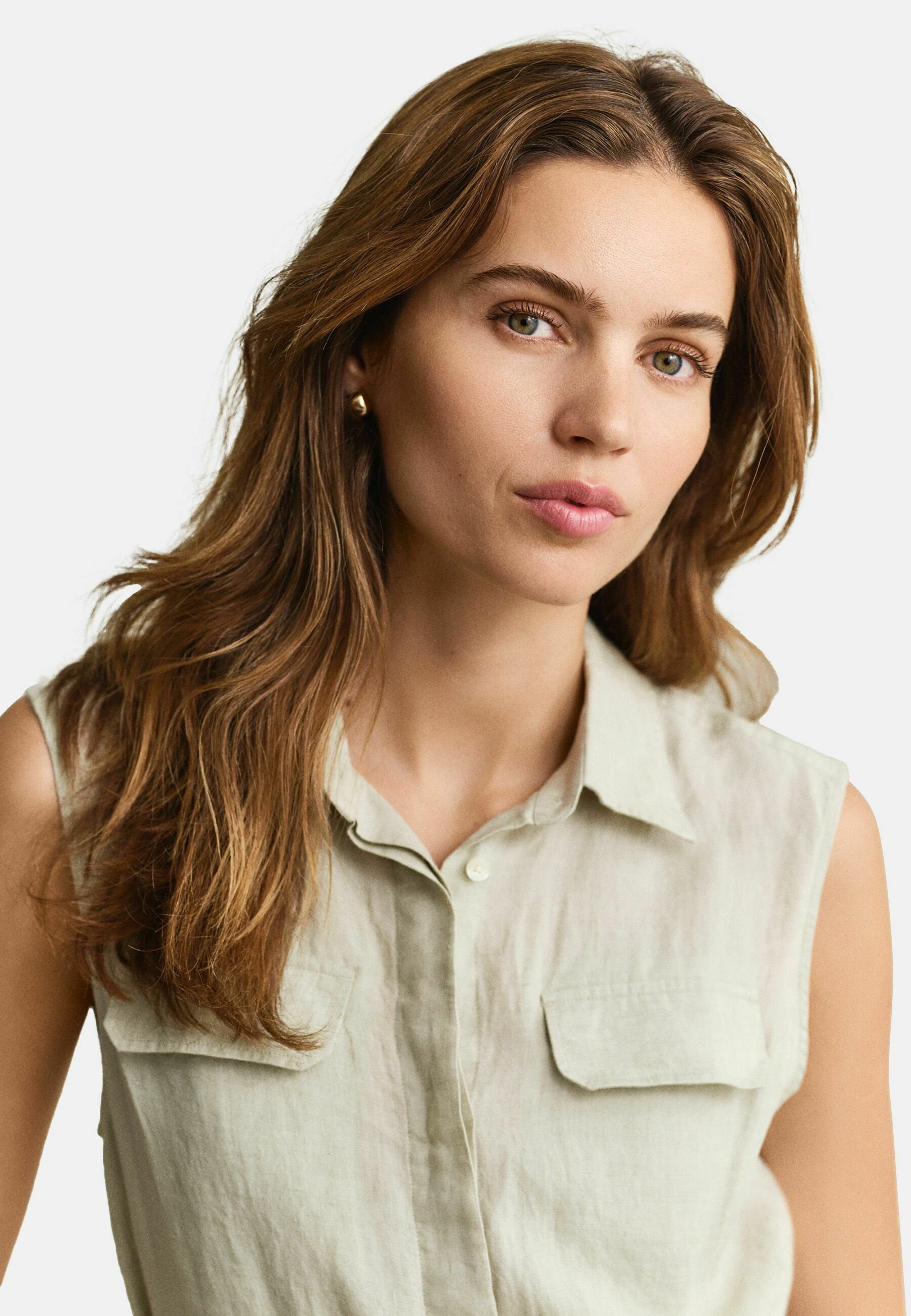 SLEEVELESS  - Shirt dress - country beige