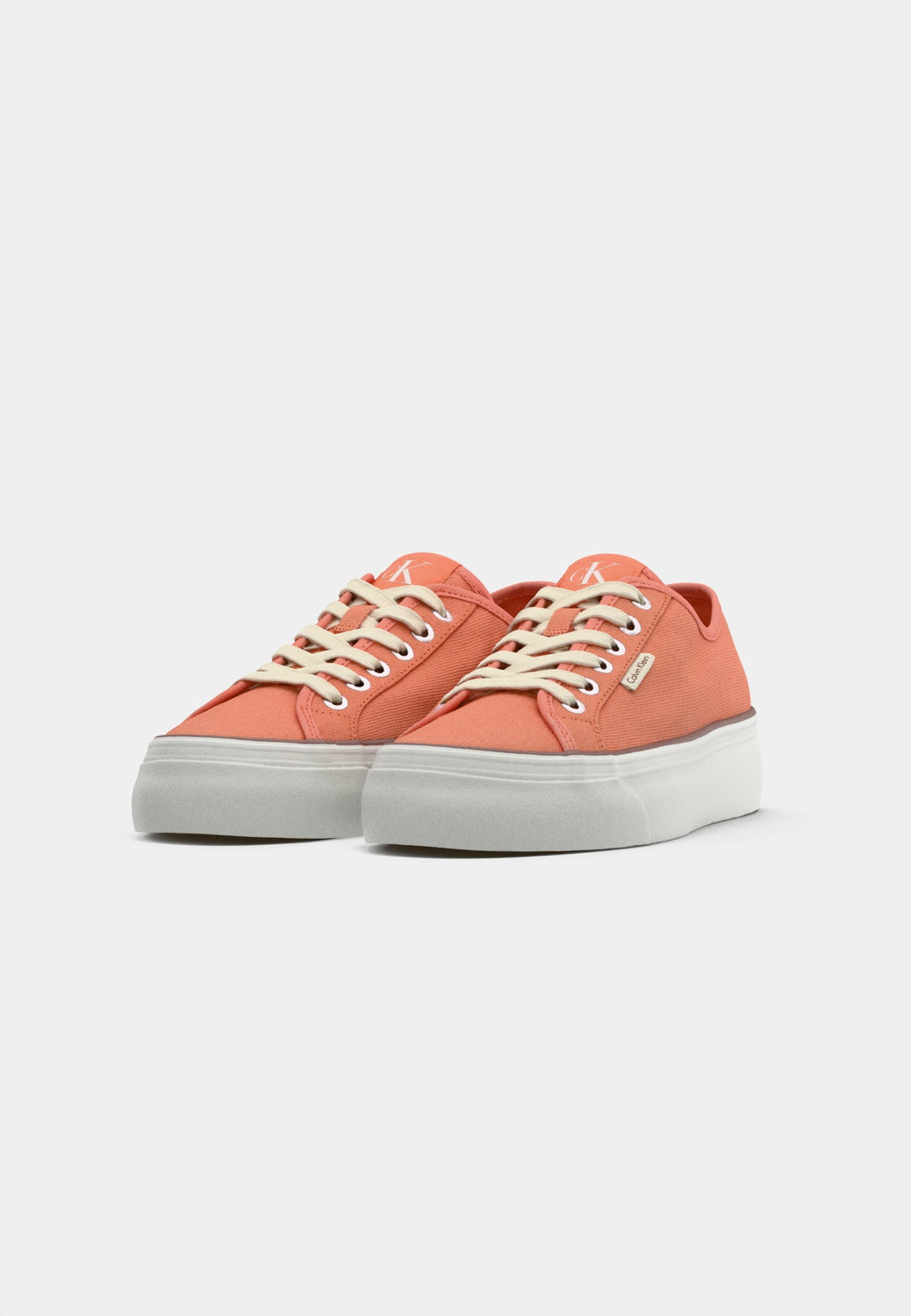FLATFORM LOGO - Trainers - powder orange/cappuccino