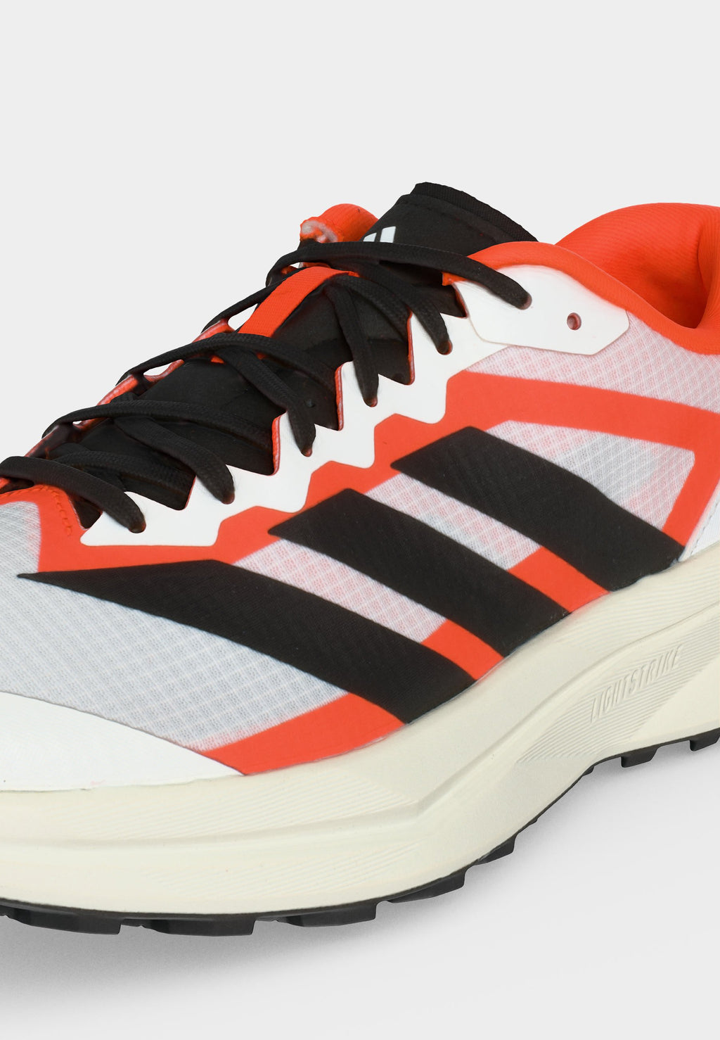 AGRAVIC LITE - Trail running shoes - footwear white/core black/impact orange