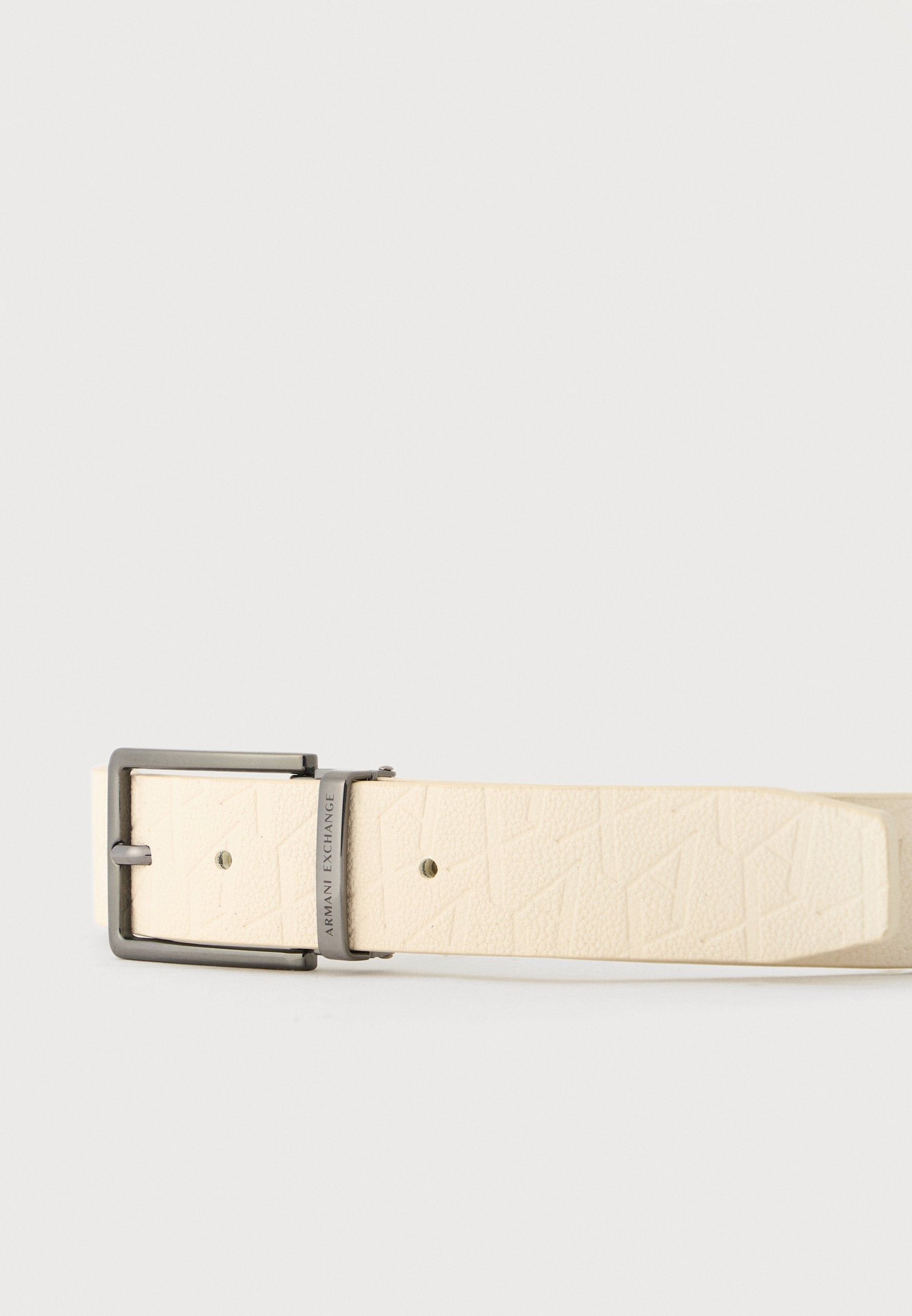 AX LOGO BELT UNISEX - Belt - cream