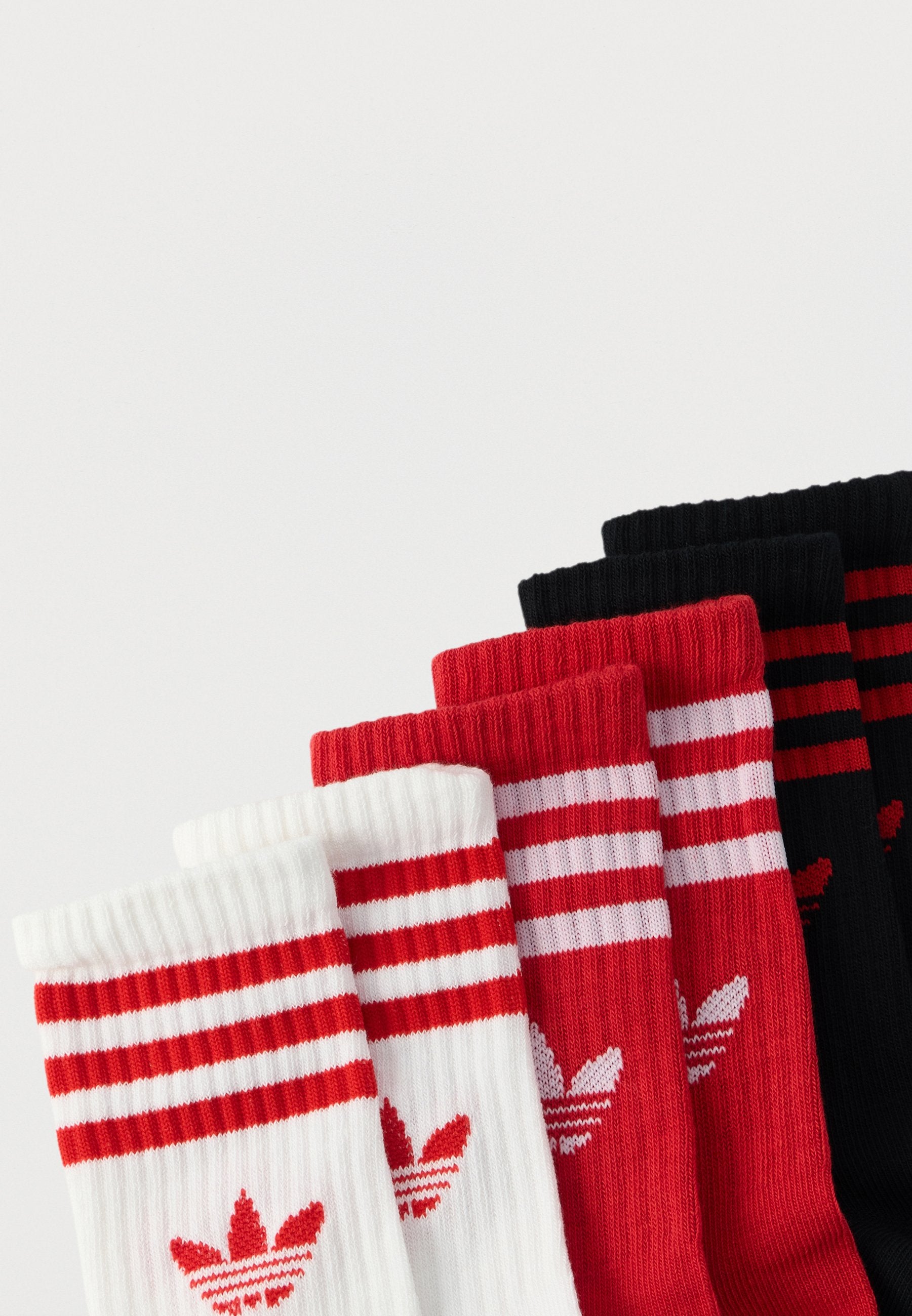 3S CREW S 6P K UNISEX - Chaussettes - better scarlet/black/white