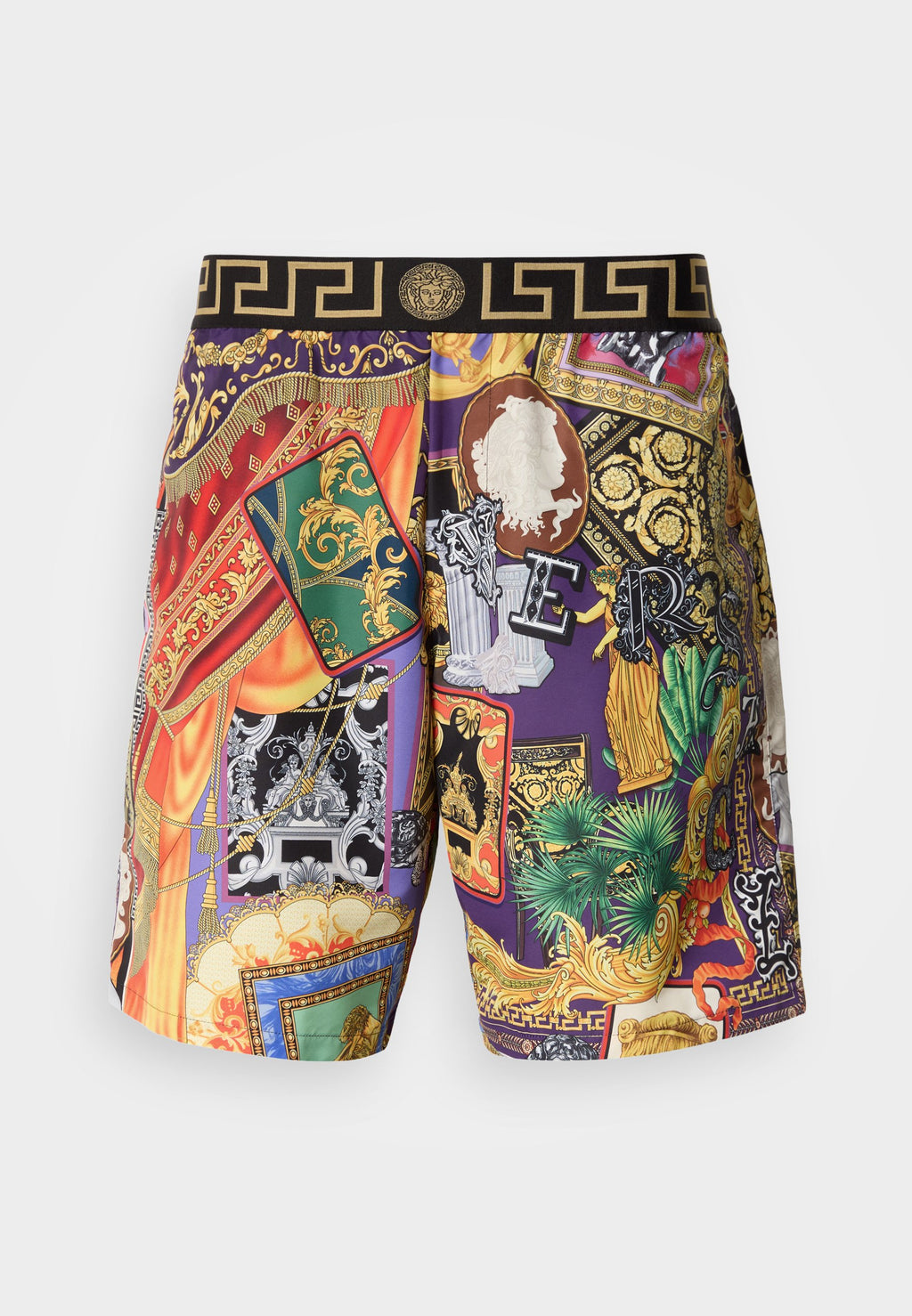 SWIM LONG PATCHWORK PRINT NEW LOGO - Swimming shorts - multicolour