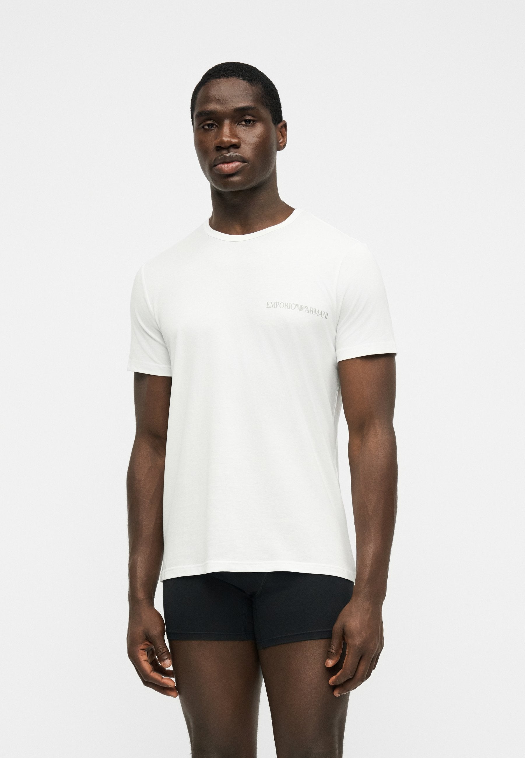 CORE LOGOBAND CREW NECK 2 PACK - Undershirt - white/black