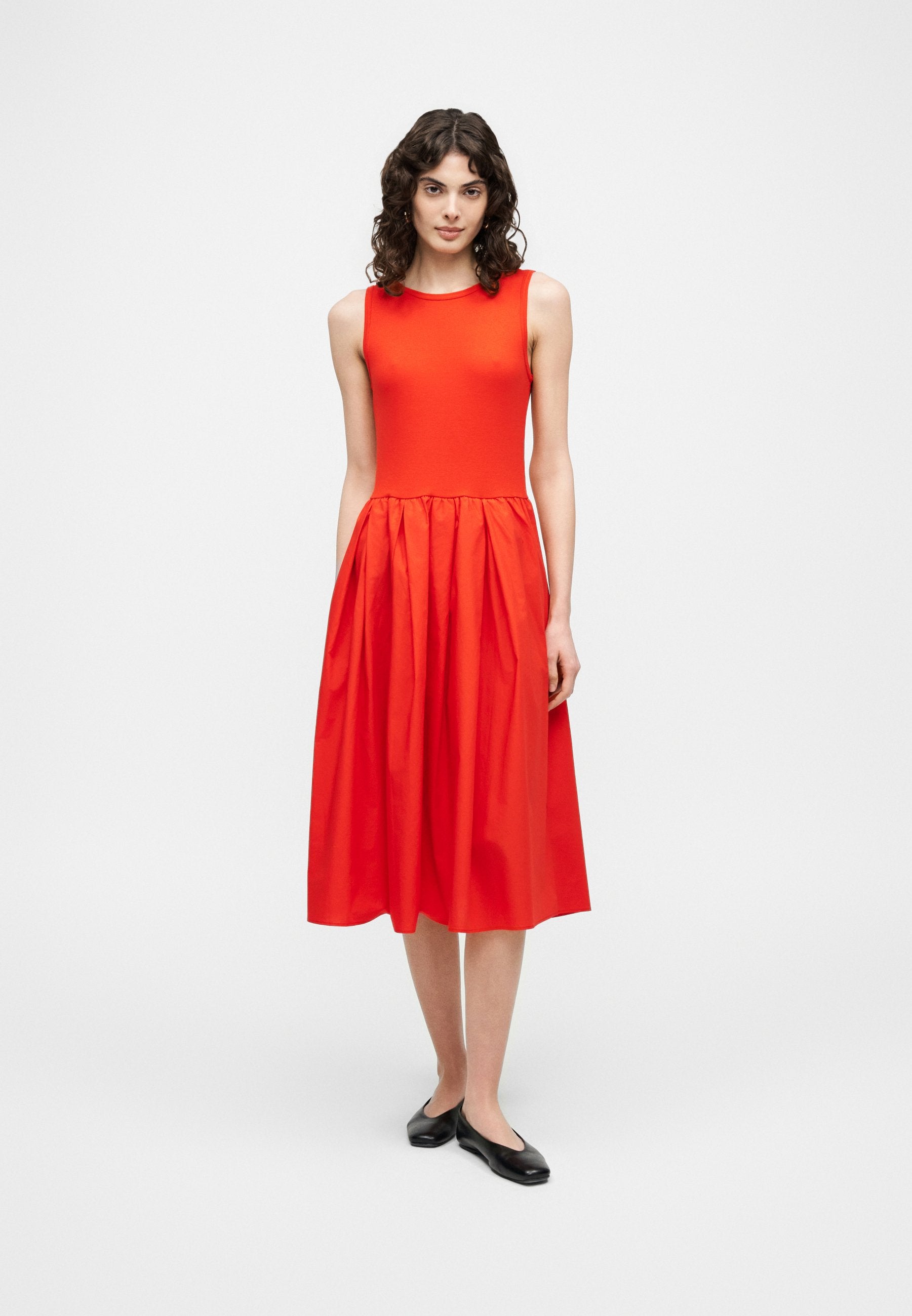 COMBO DRESS - Jersey dress - perfect red
