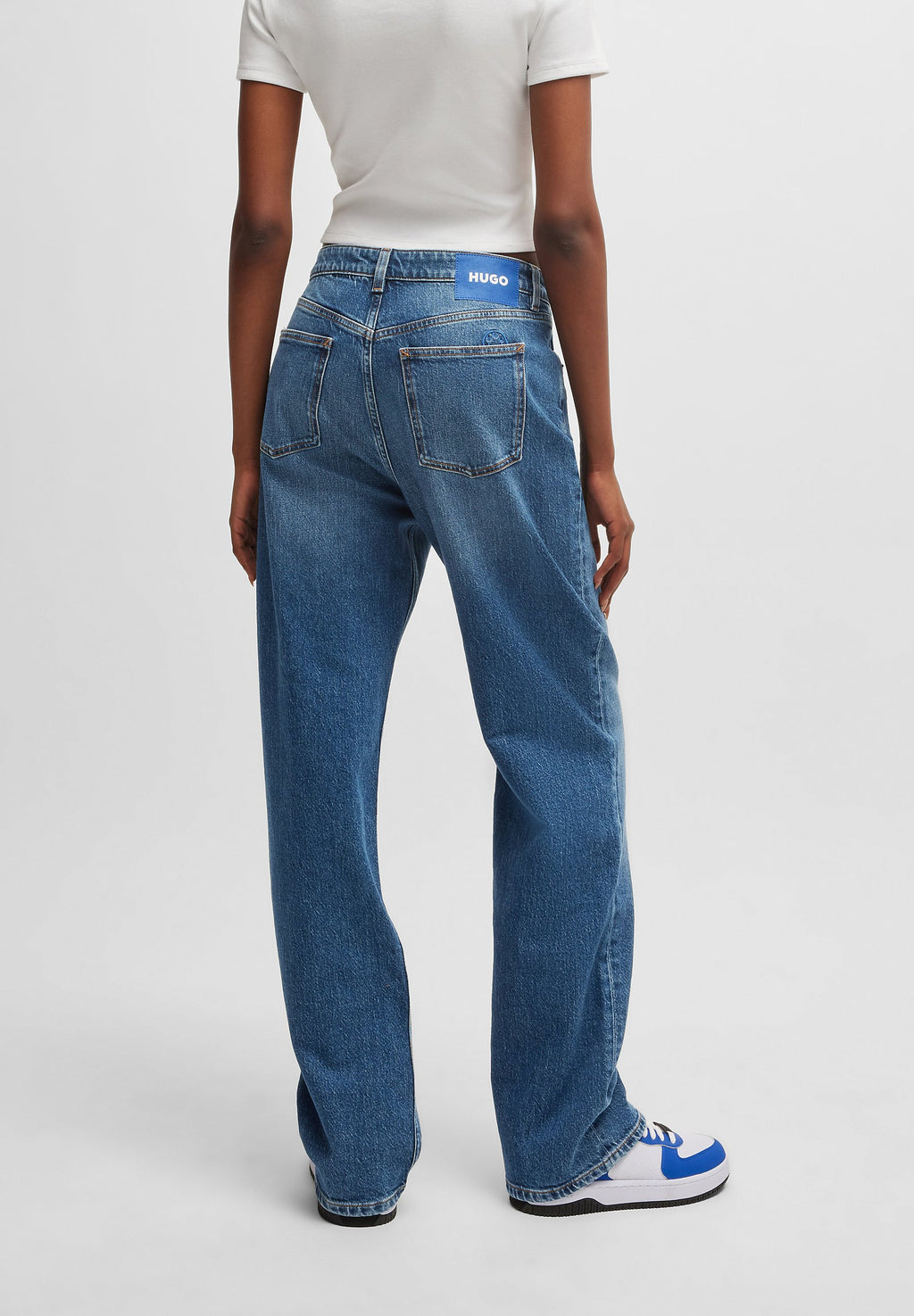 ELYAH - Straight leg jeans - medium blue