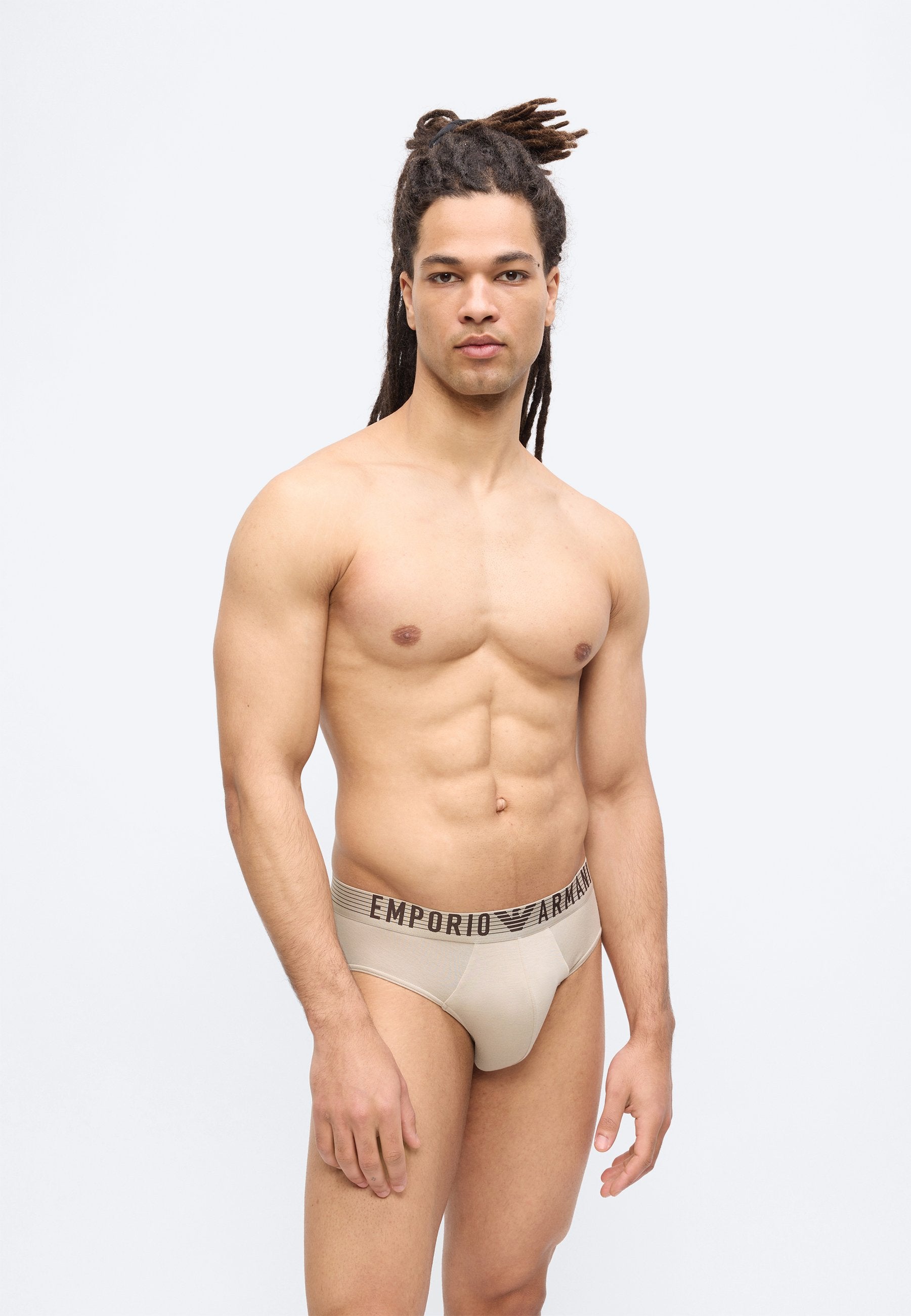Briefs - nut/white