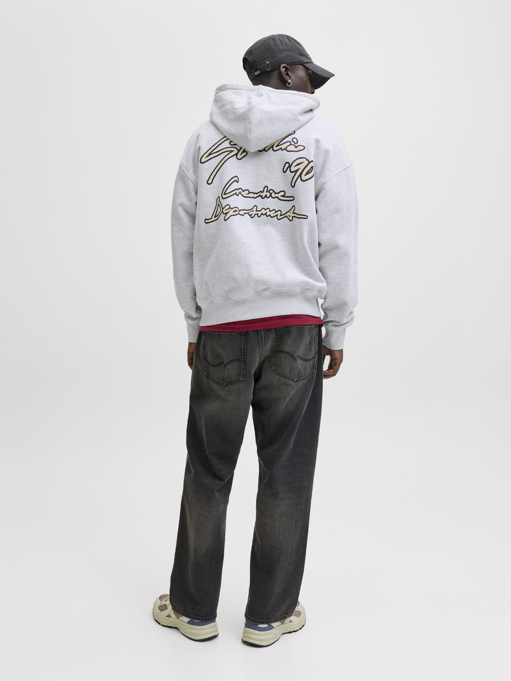 JORNOSTALGIA TYPO HOOD - Hoodie - bright white