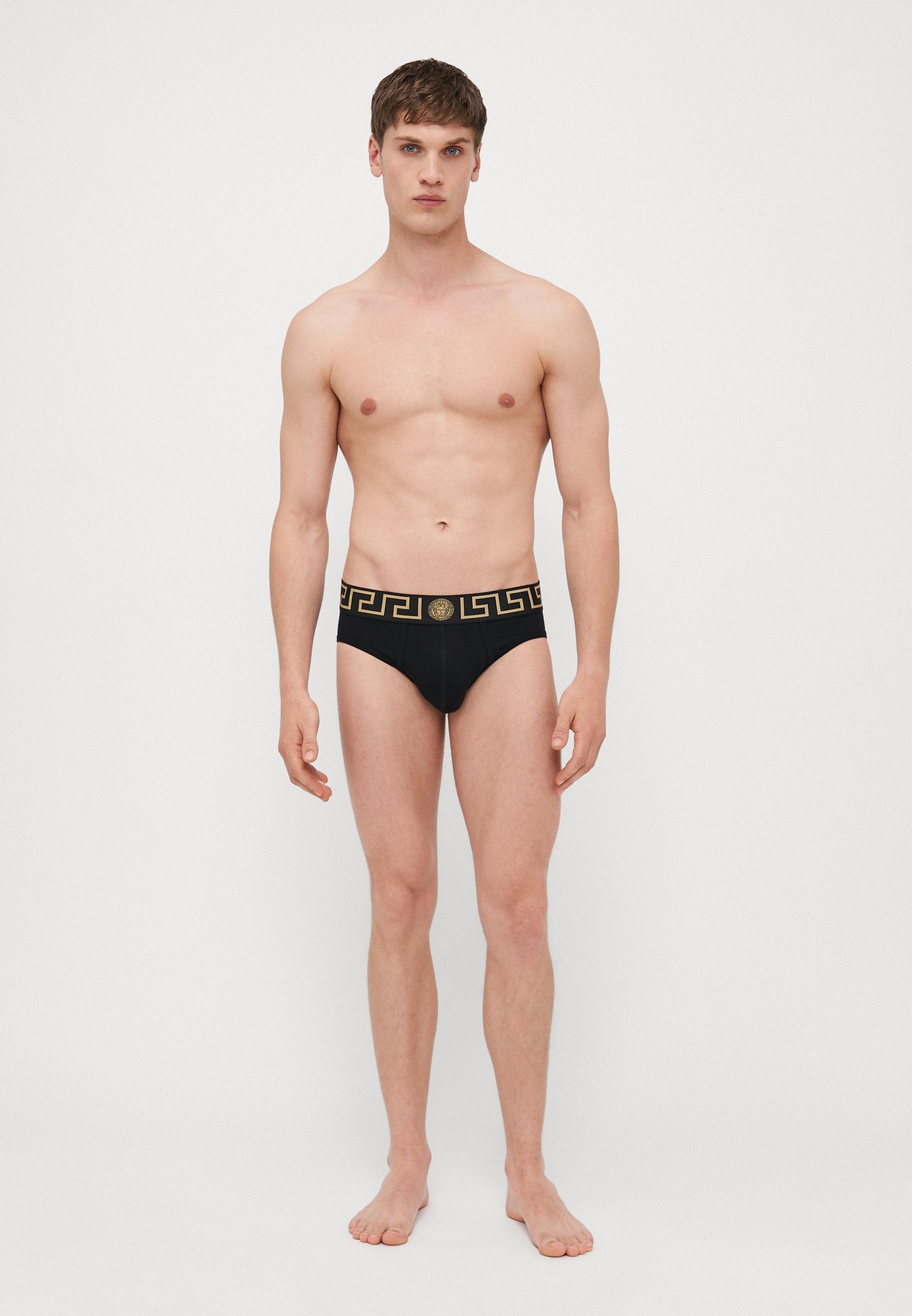UNDERPANTS TOPEKA NEW LOGO 3 PACK - Briefs - black/gold-coloured
