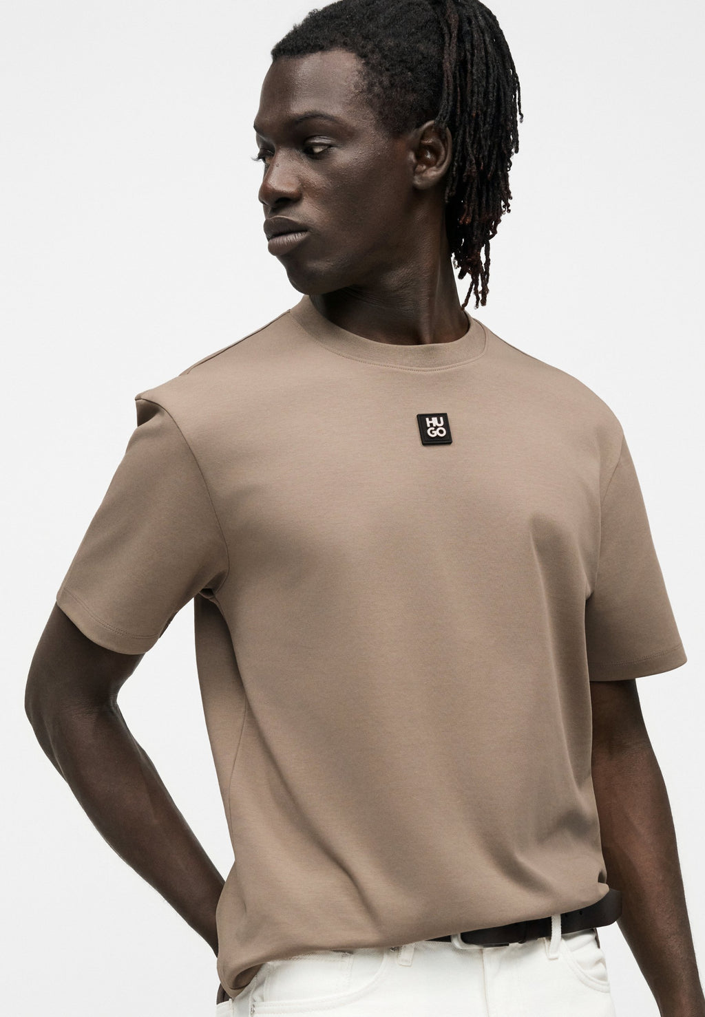 DALILE - Basic T-shirt - pastel brown