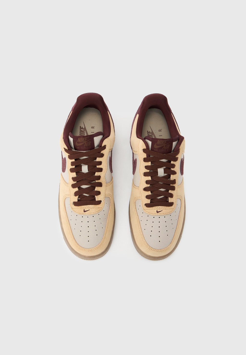 AIR FORCE 1 UNISEX - Trainers - burgundy crush/moon particle/mink brown/chocolate