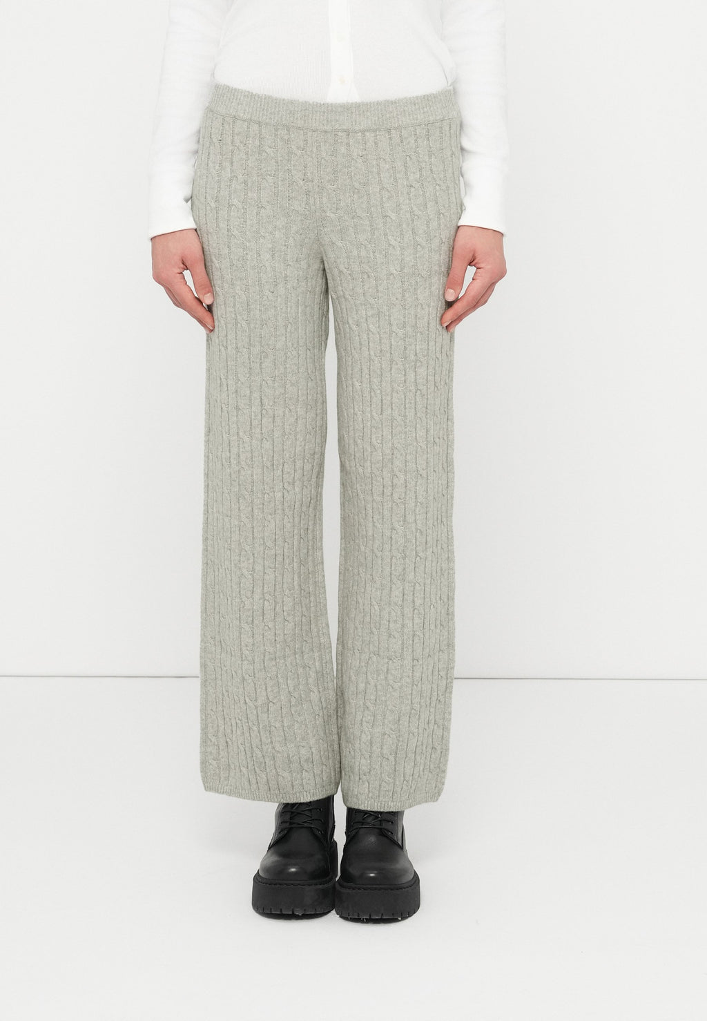 CABLE - Tracksuit bottoms - grey