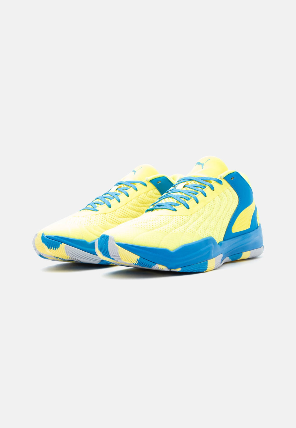 COURT PRO 2 UNISEX - Basketball shoes - electro royal/lemon crush/silver-coloured mist