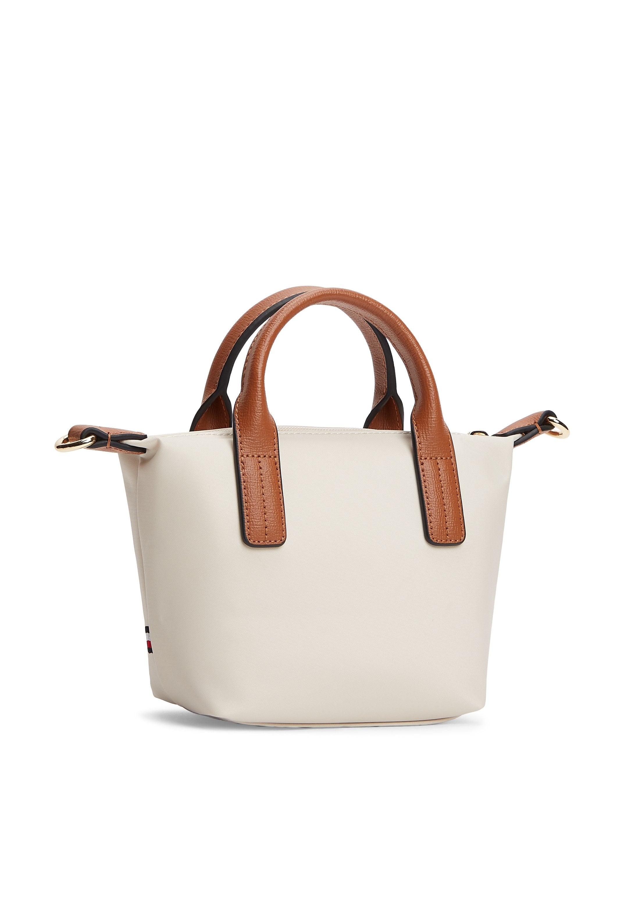 TH MONOGRAM CROSSBODY TOTE BAG - Handbag - soft cream