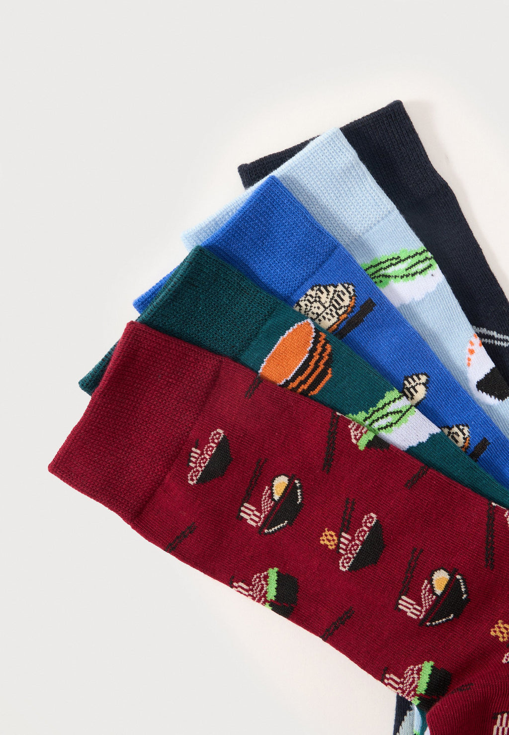 JACRICE FOOD 5 PACK - Socks - celestial blue/navy blazer/dazzling blue/rhubarb