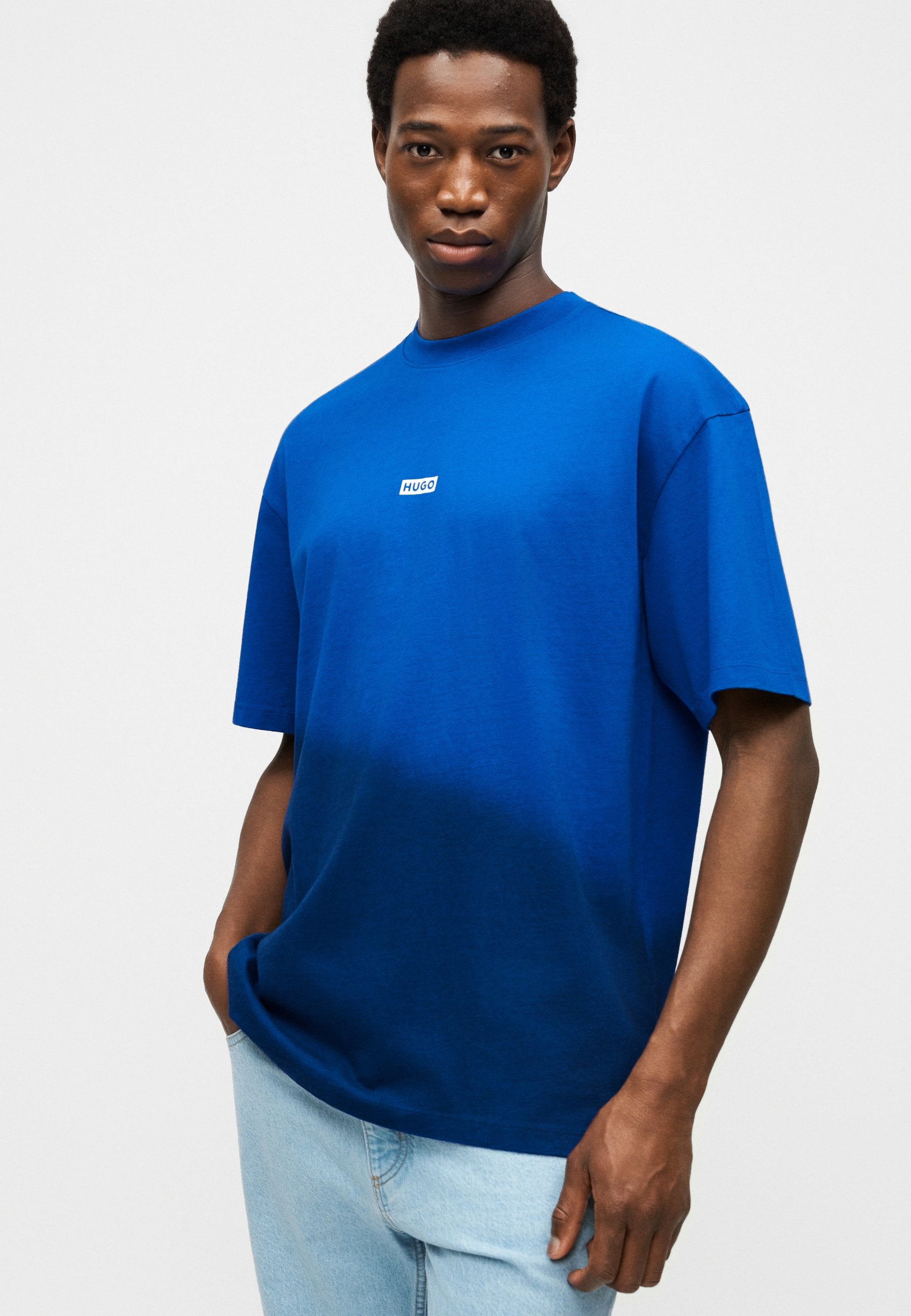 NALONO - Print T-shirt - blue